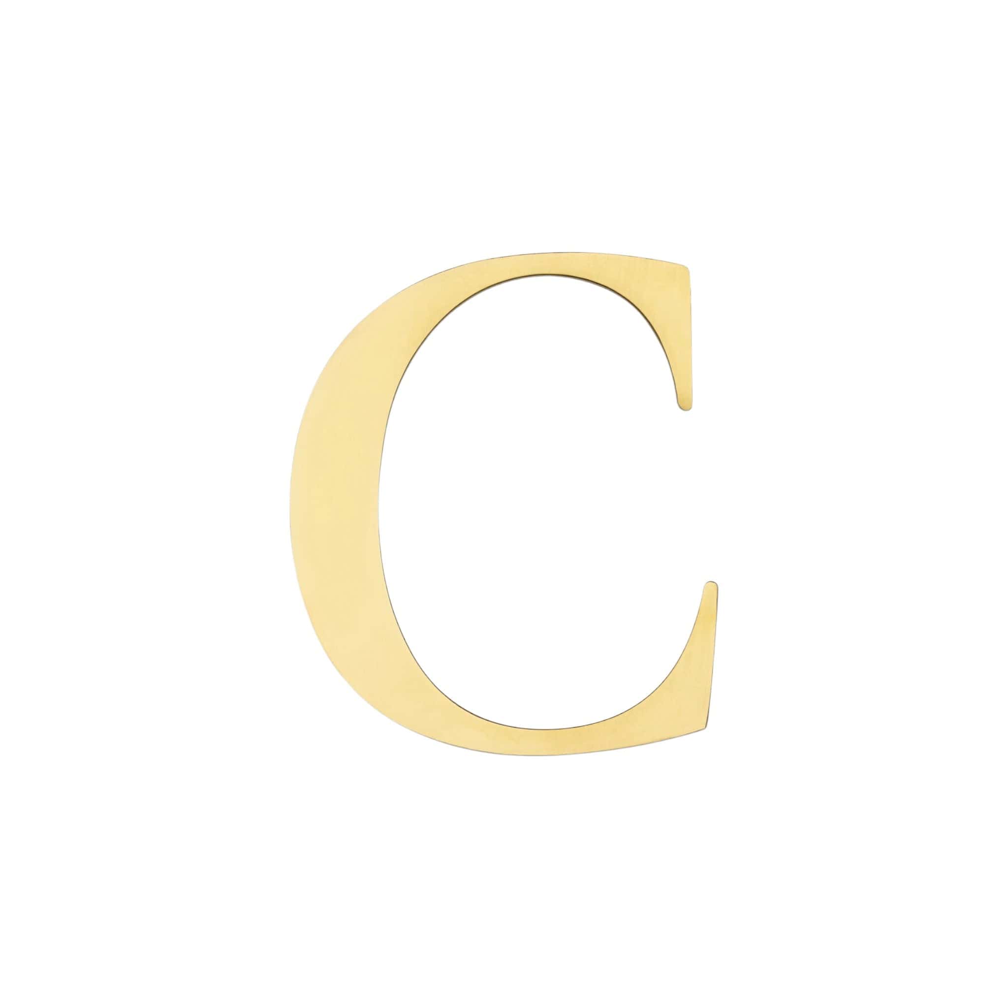 Century | Husnumre og Husbogstaver i Messing Bogstav C Habo HB-30709 FINICC