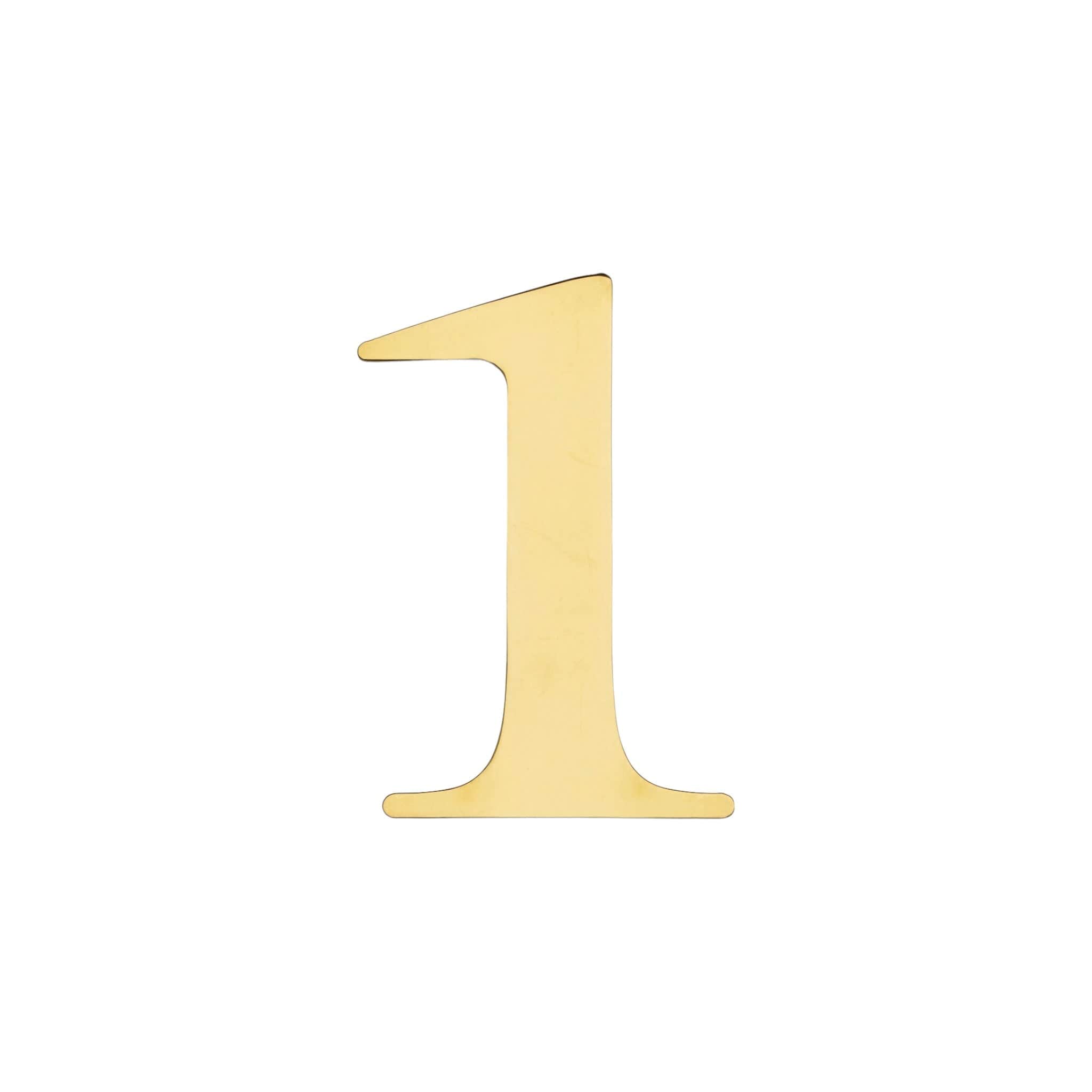 Century | Husnummer och -bokstäver i Mässing