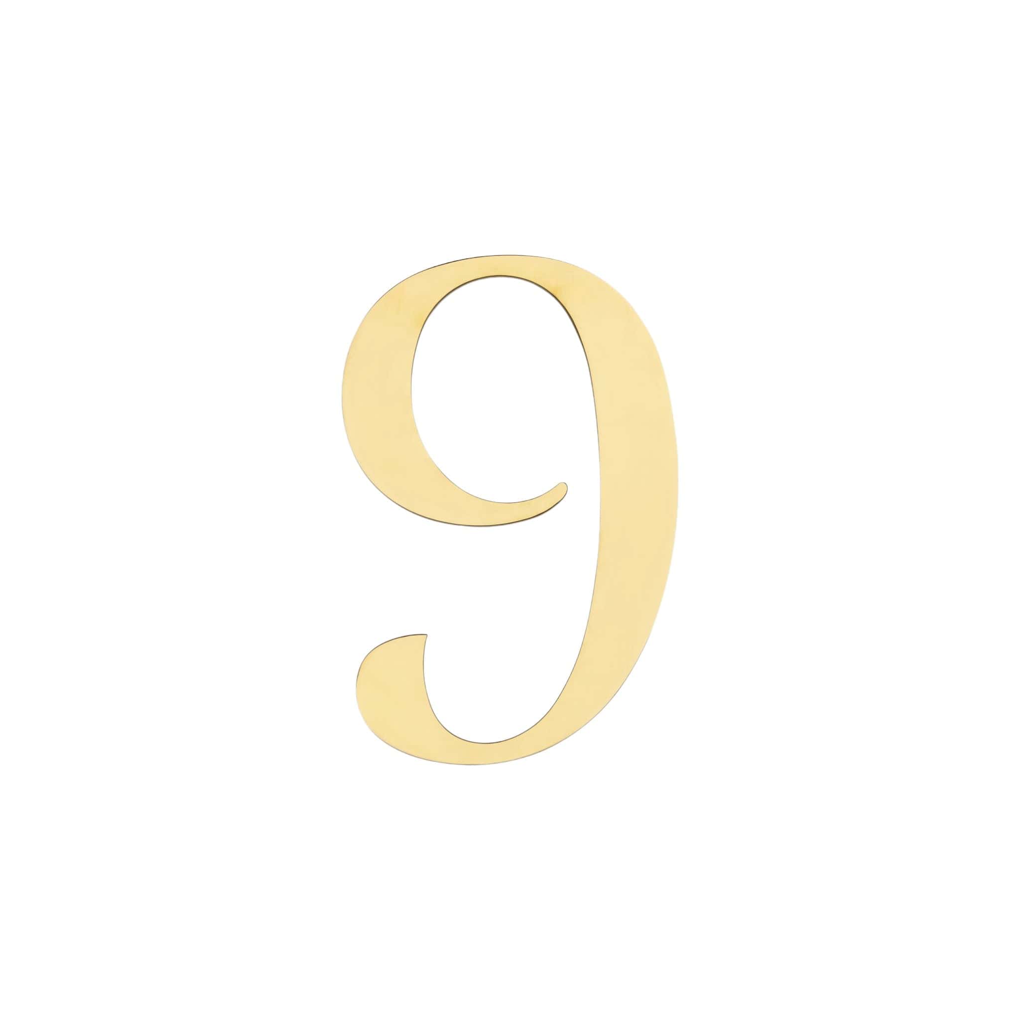 Century | Husnumre og Husbogstaver i Messing Husnummer 9 Habo HB-30706 FINICC