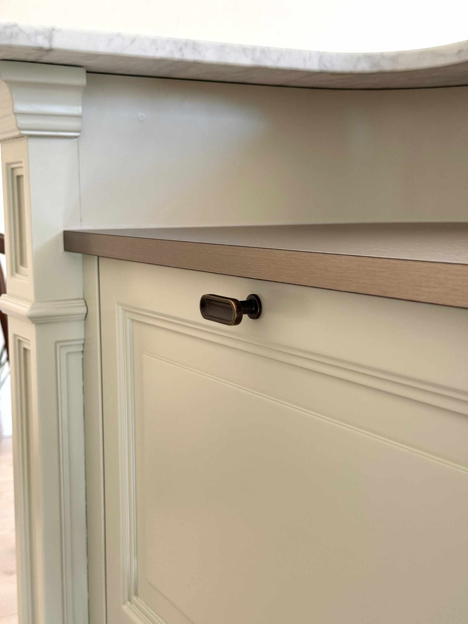 Chateau T-Bar | Knop i Antik Brun L 52 mm x D 30 mm Furnipart FP-555220052-23 FINICC