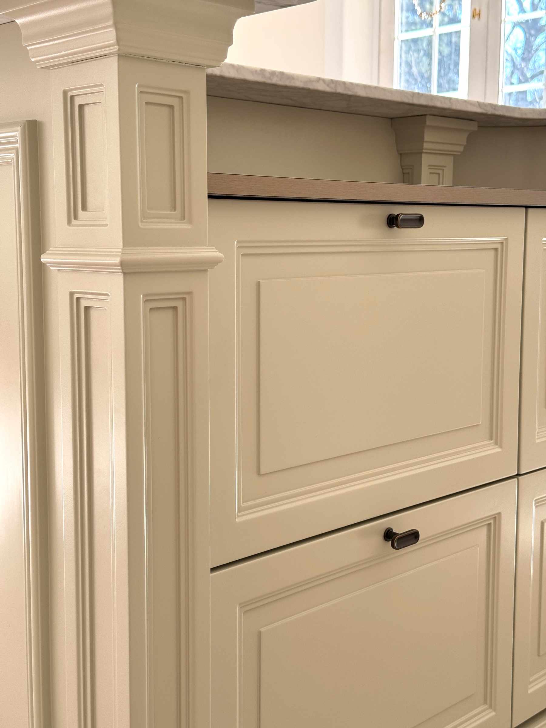 Chateau T-Bar | Knop i Antik Brun L 52 mm x D 30 mm Furnipart FP-555220052-23 FINICC