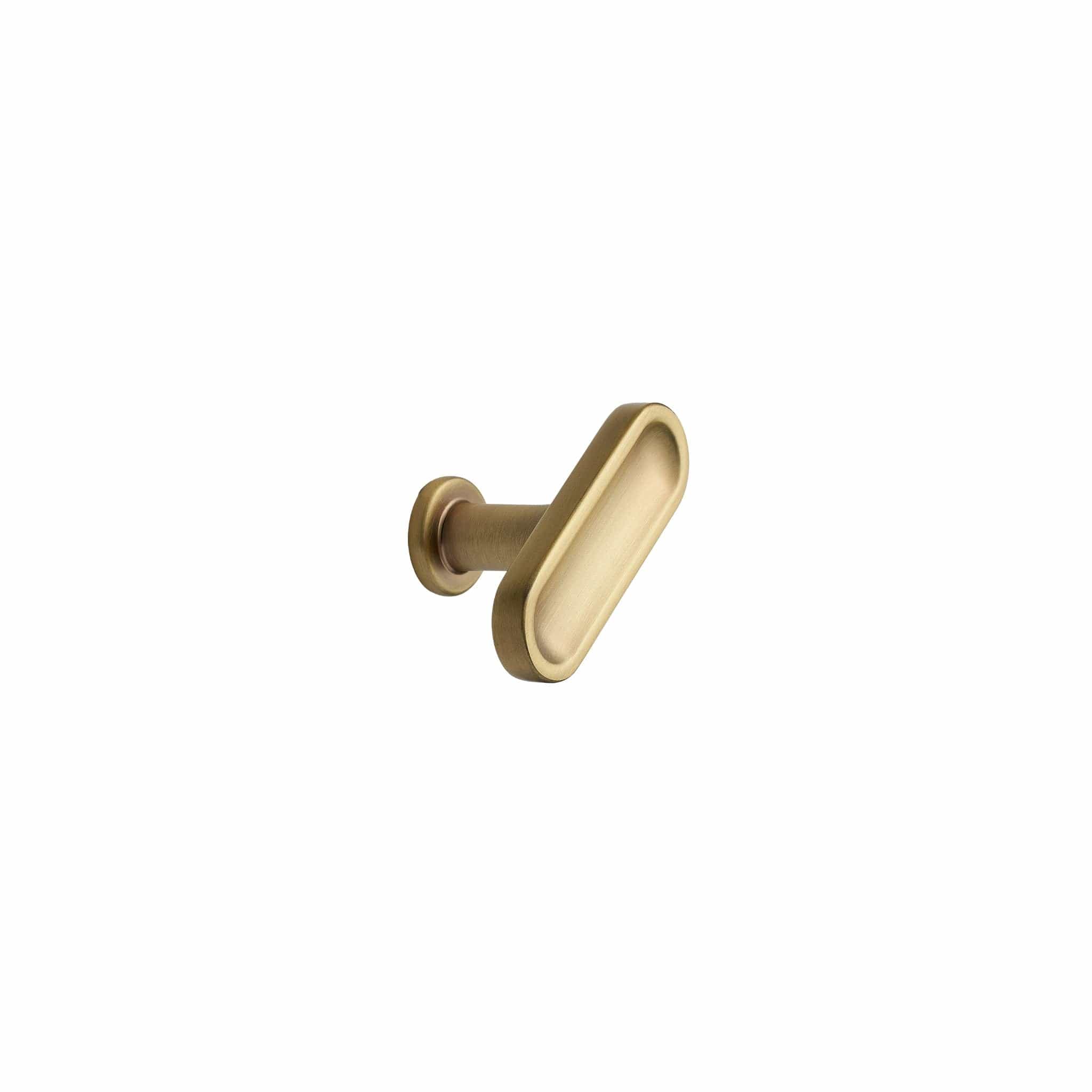 Chateau T-Bar | Knop i Børstet Messing L 52 mm x D 30 mm Furnipart FP-555220052-35 FINICC