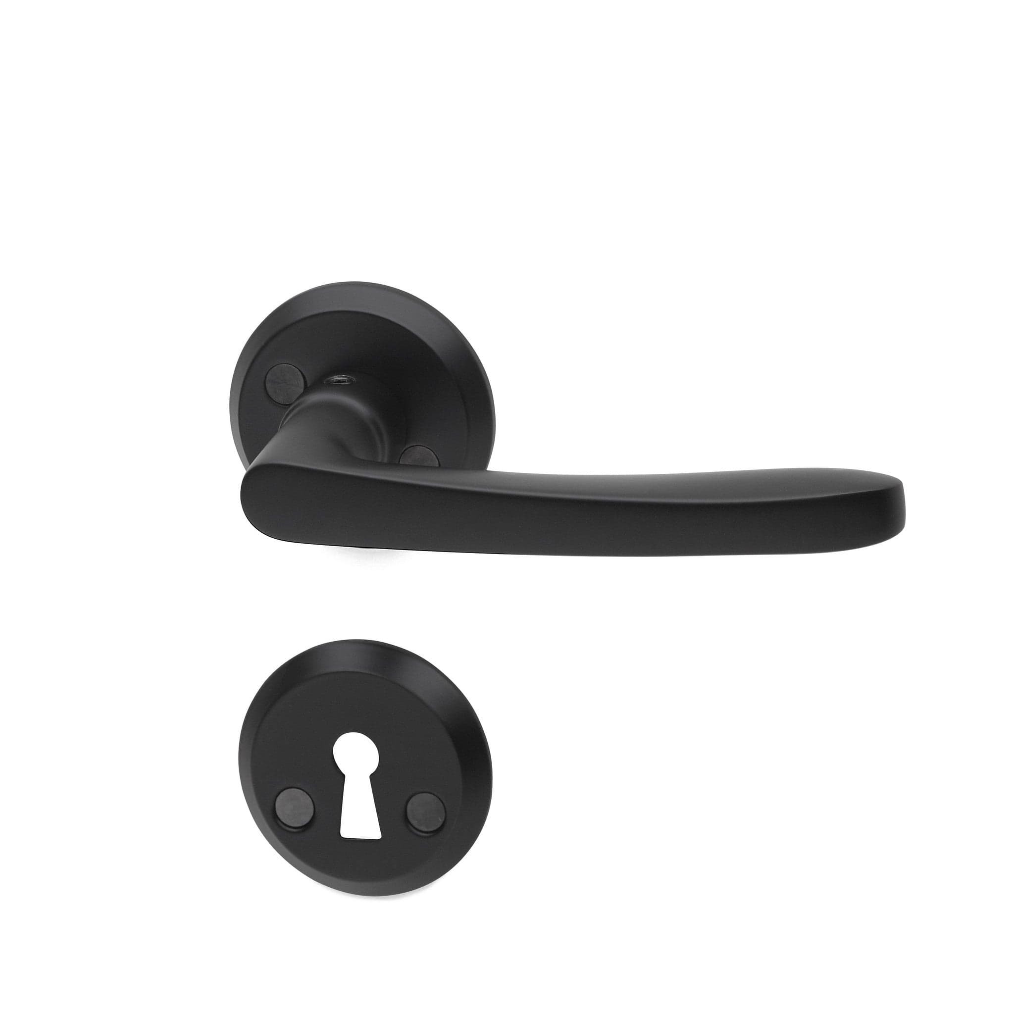Chicago | Dørhåndtag i Sort inkl nøgleskilte L 125 mm (C/C 30 mm) Habo HB-19787 FINICC