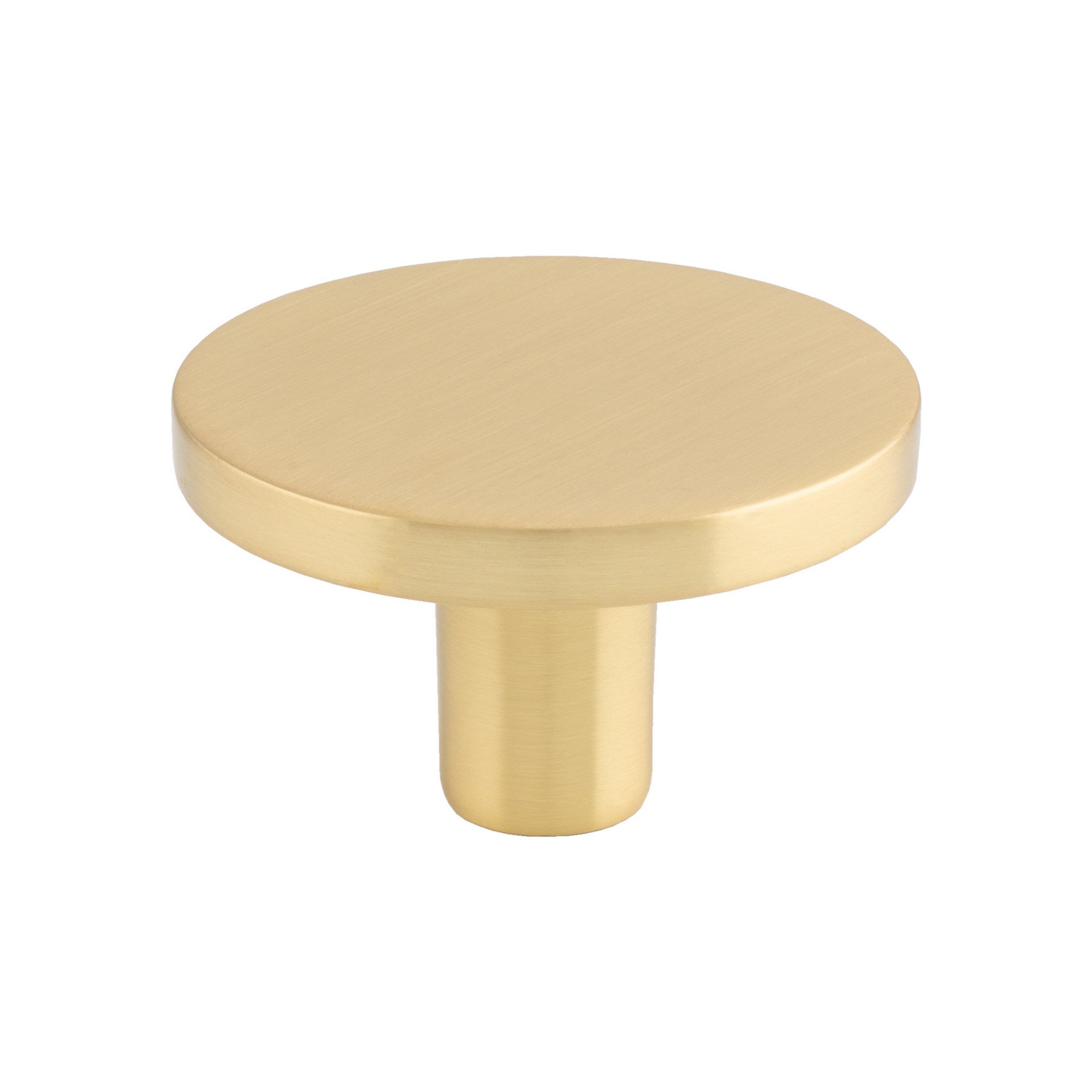 Circu | Knop i Børstet Messing med Lak Ø 41 mm x D 25 mm Carlisle Brass FTD348BSB FINICC