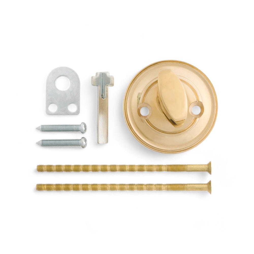 Classic | Vriderlås til hoveddør i Blank Messing uden Lak Ø 58 mm (C/C 30 mm) Sibes KC-235185 FINICC