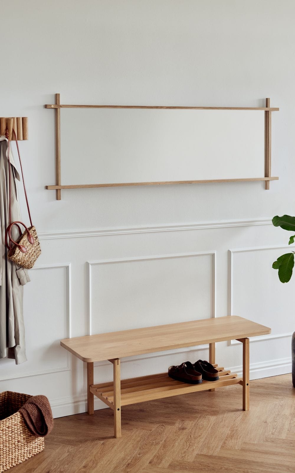 Collect | Spegel i Ek - 160 cm x 60 cm