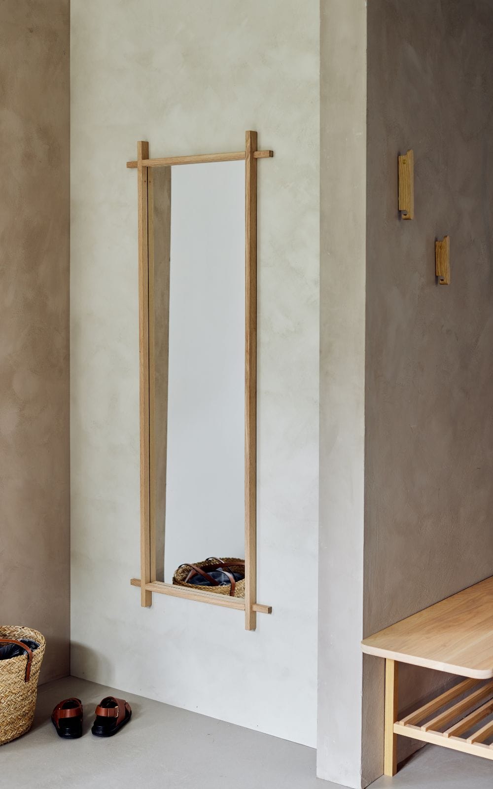 Collect | Spegel i Ek - 160 cm x 60 cm
