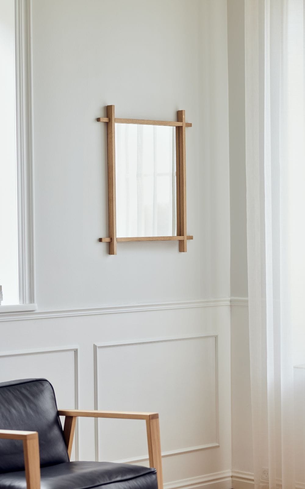 Collect | Spegel i Ek - 74cm x 64 cm