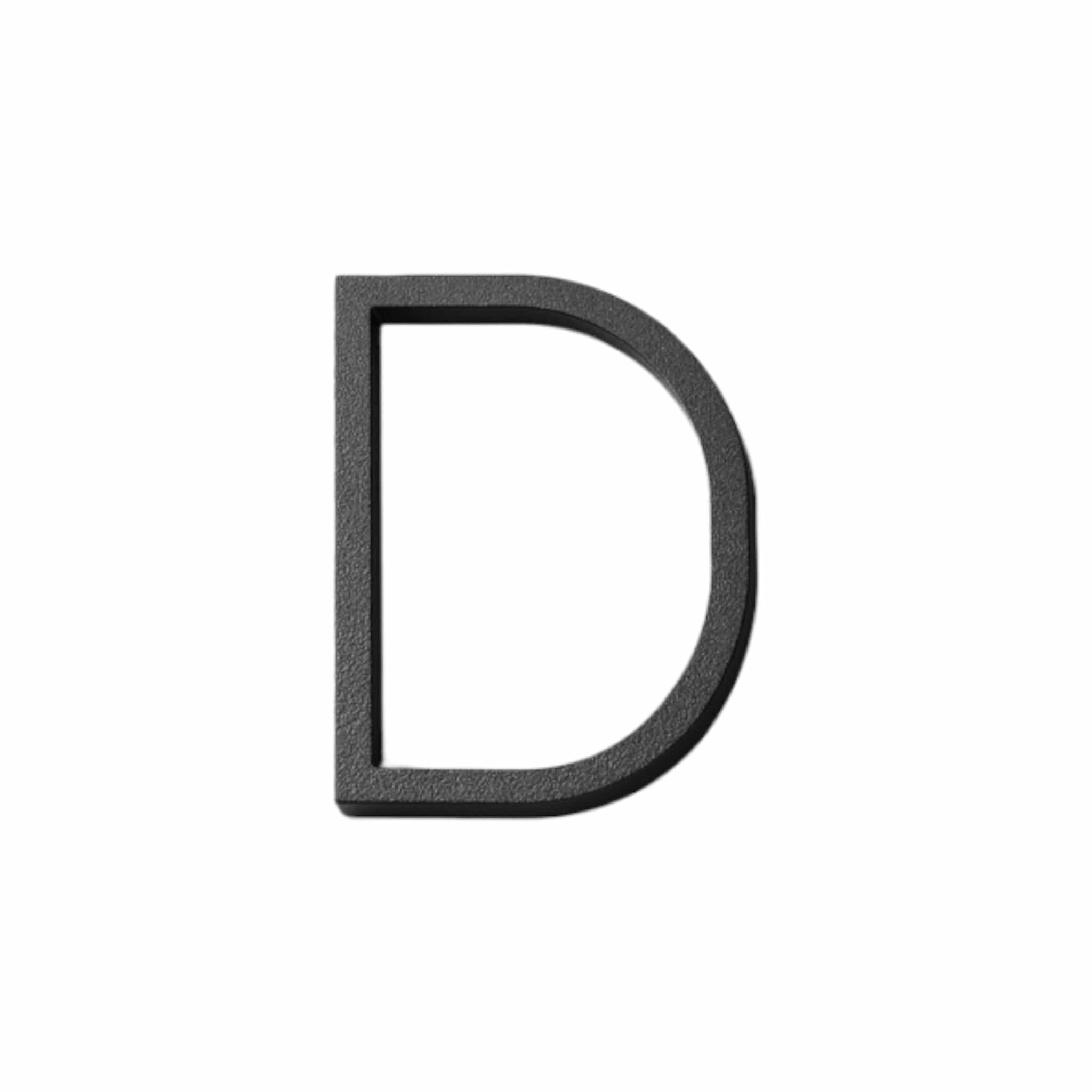 Contemporary Large | Husnumre og Husbogstaver i Sort Bogstav D Habo HB-18755 FINICC