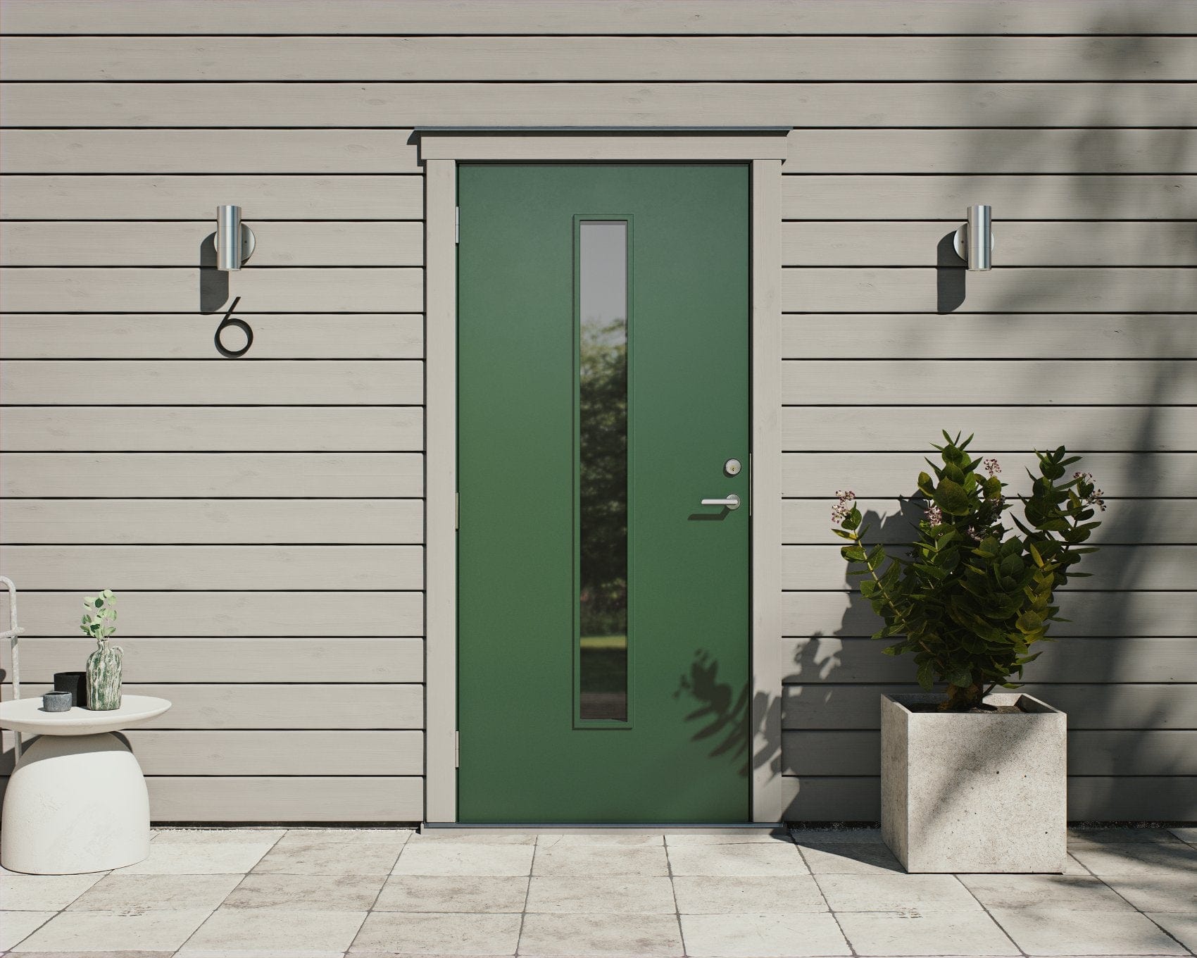 Contemporary Small | Husnummer och -bokstäver i Svart