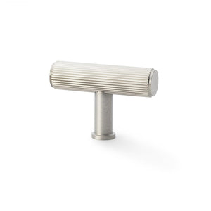 Crispin T-Bar Reeded | Handtag/Knopp i Rostfritt Stål Finish