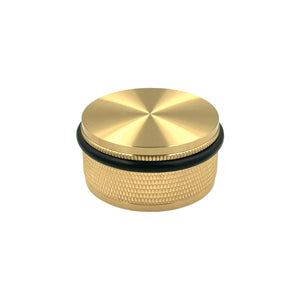 Cross Floor | Dörrstopp i Mässing - med lack - golvmonterad