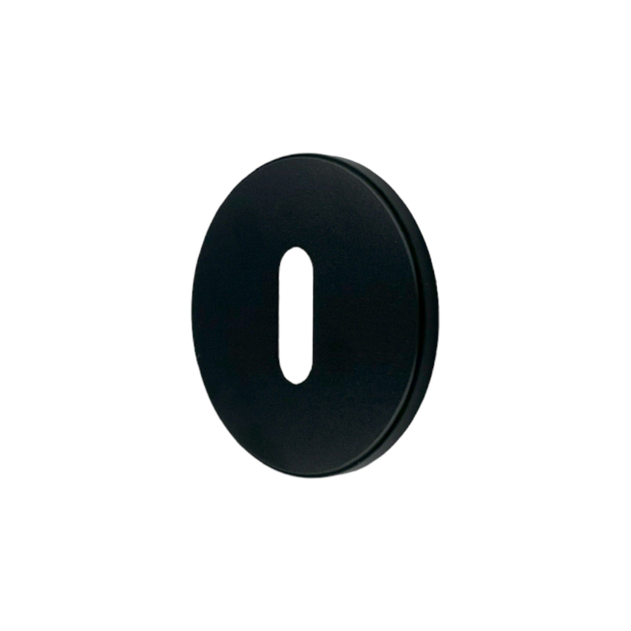 Cross Oval | Nyckelskylt i Svart (1 set)