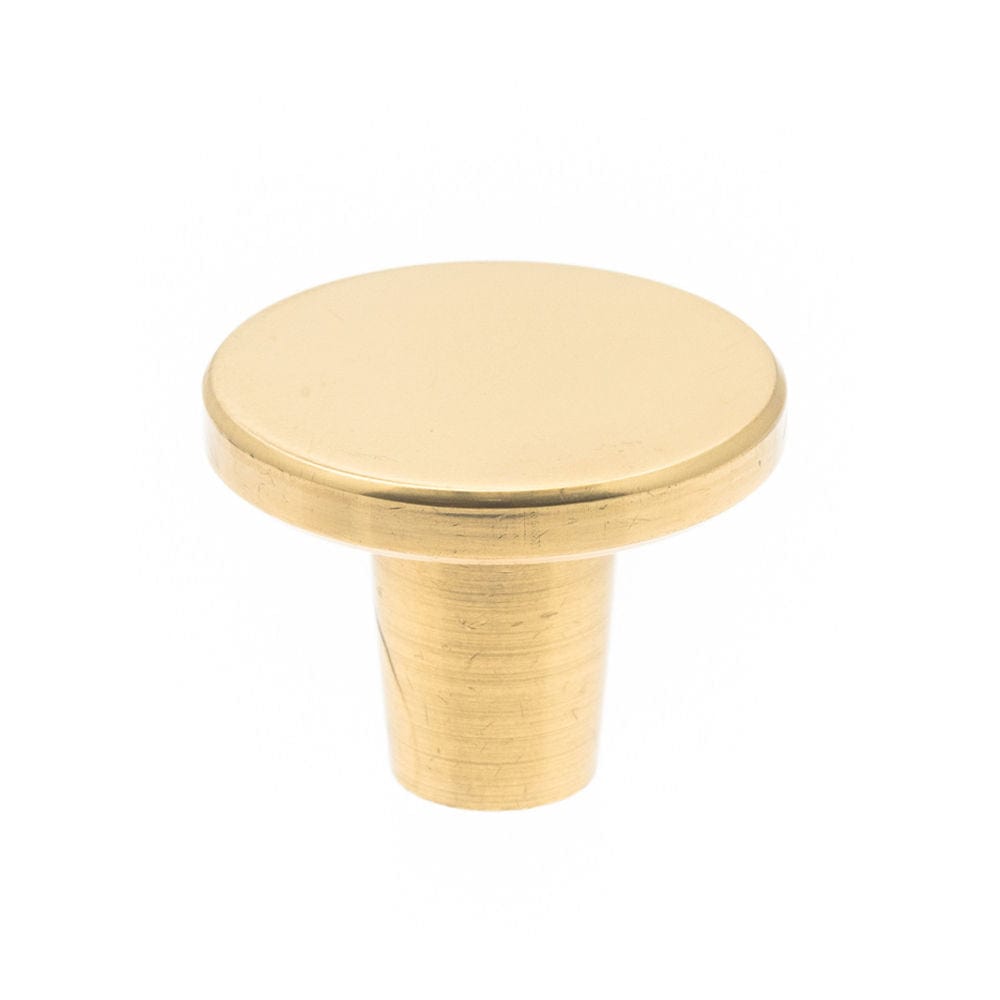 Dalby | Knop i Børstet Messing med Lak Ø 25 mm x D 19 mm Et Al LF-0842-25-01 FINICC