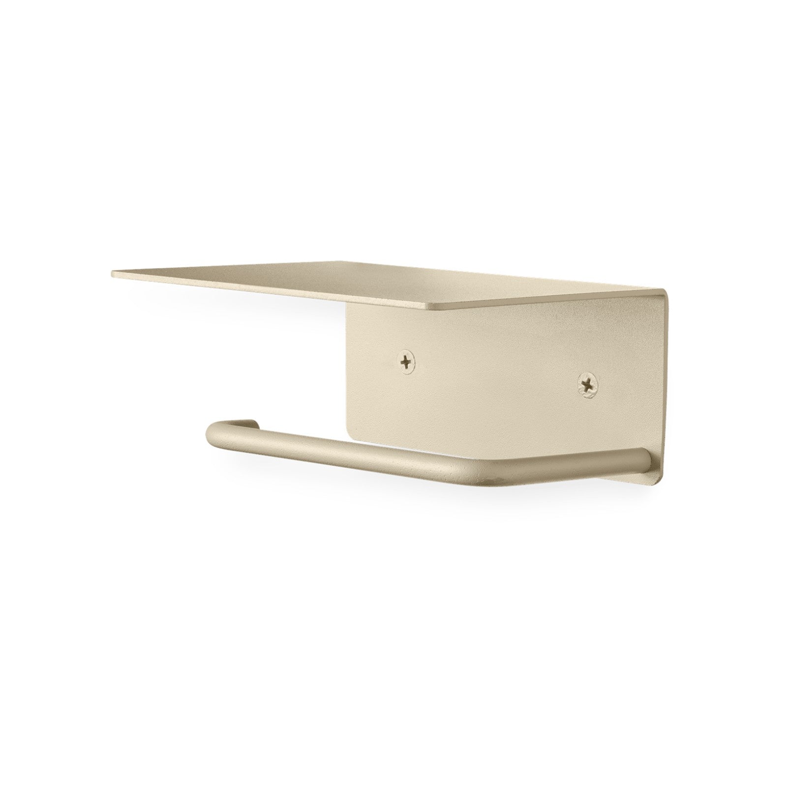 Dora Toilet Paper Holder w/ Shelf - Cashmere