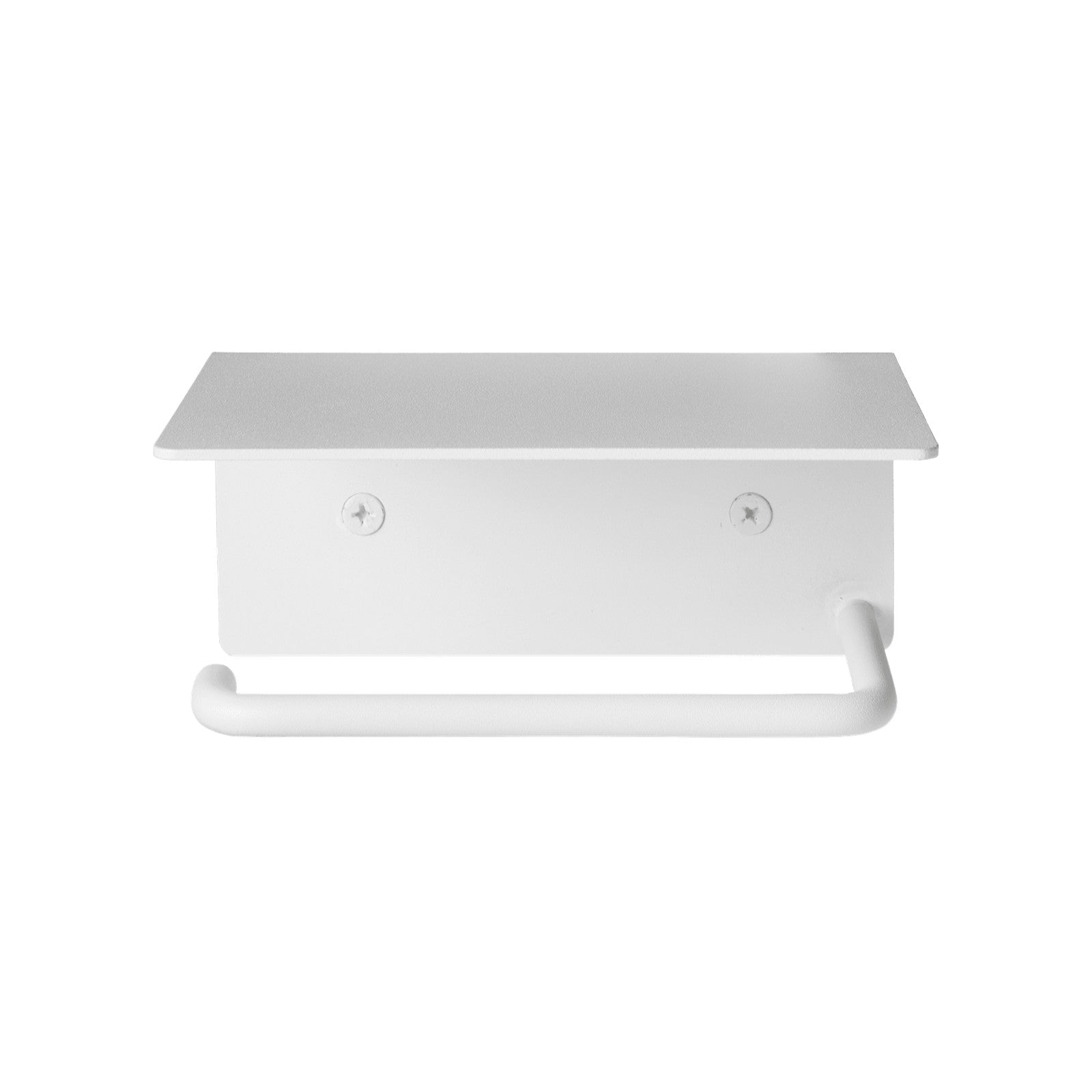 Dora Toilet Paper Holder w/ Shelf - White