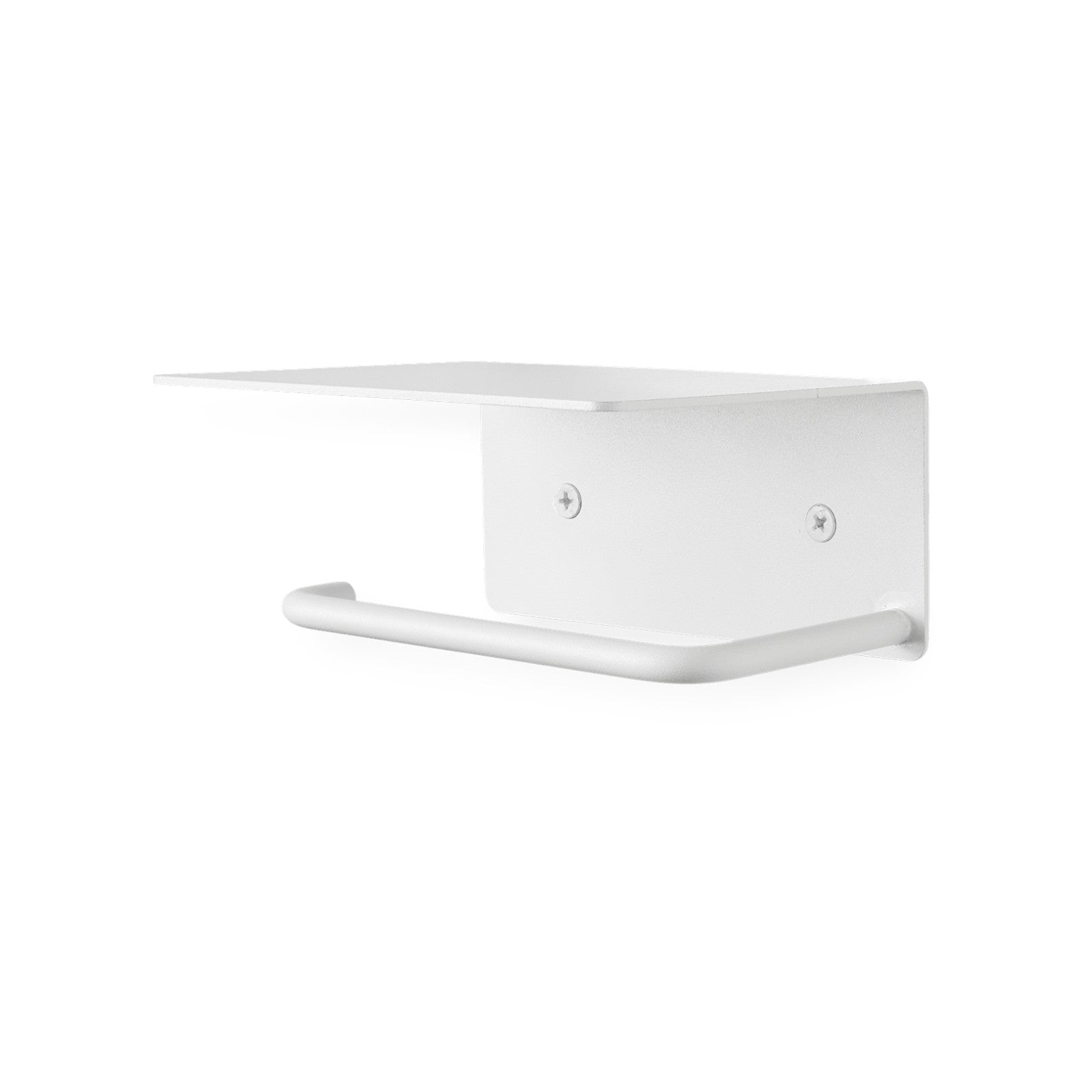 Dora Toilet Paper Holder w/ Shelf - White