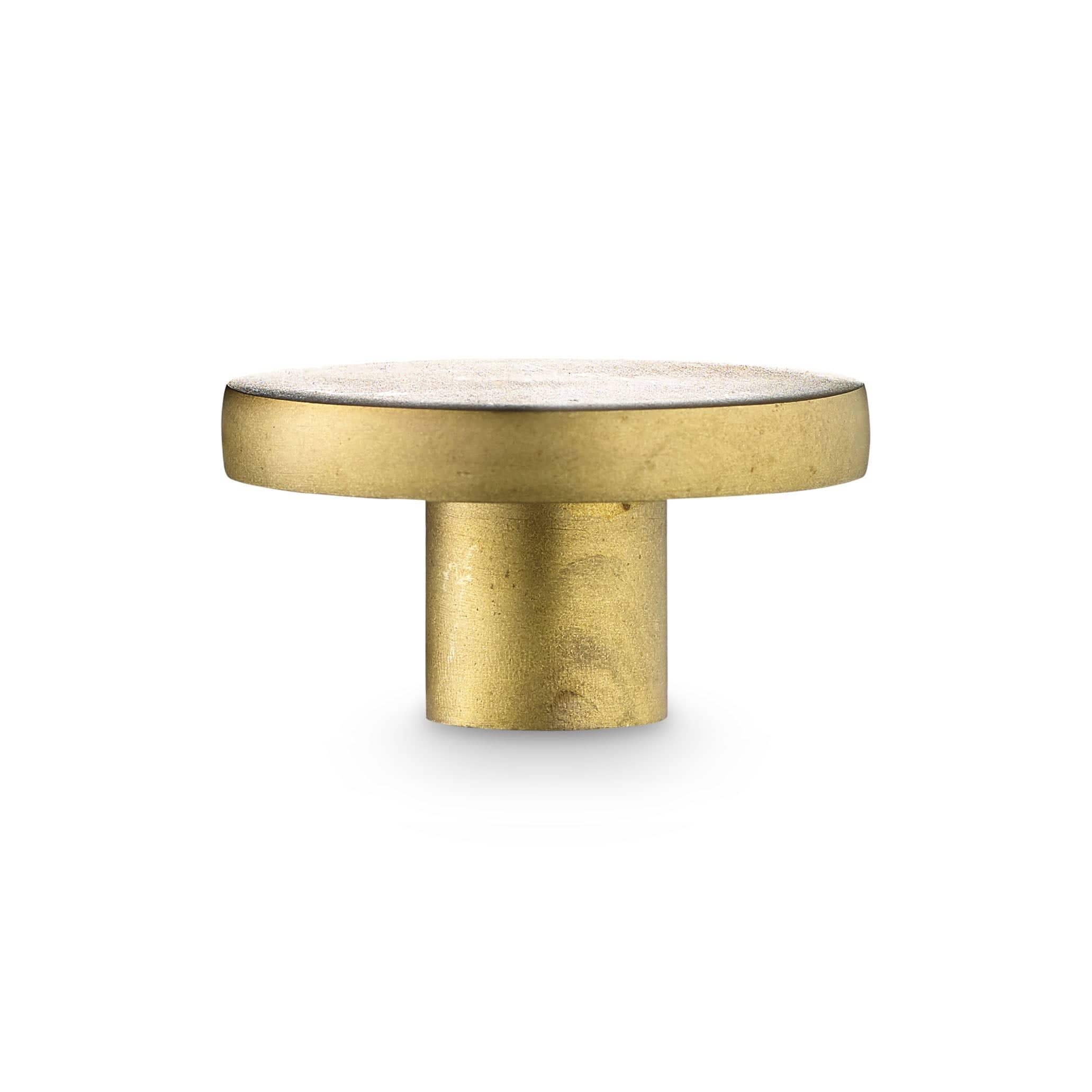 Flat | Knop/Knage i Ubehandlet Messing Ø 40 mm x D 25 mm H. Skjalm P. HSP-58KNOPR02 FINICC