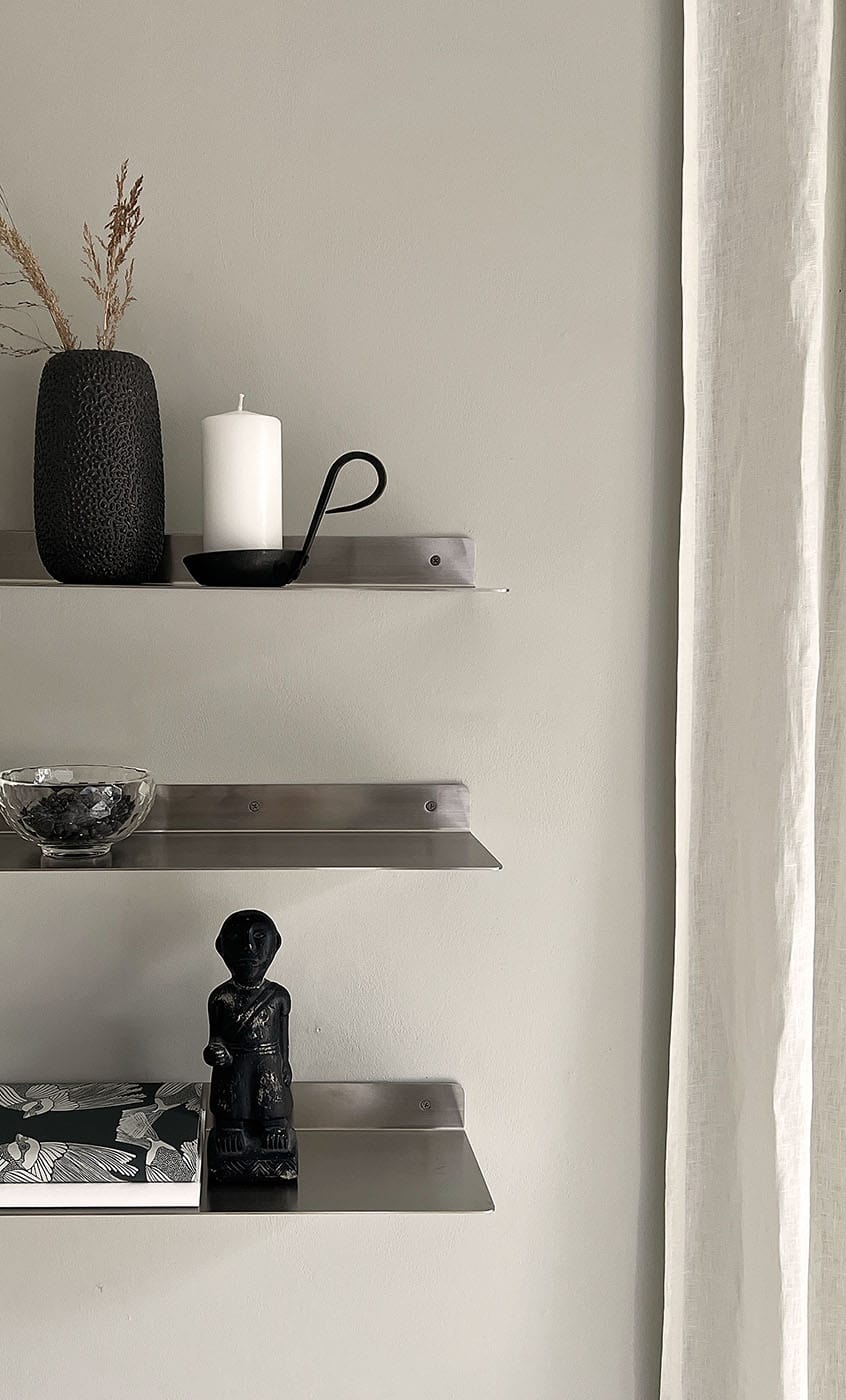 Float | Hylde i Børstet Stål - 50 cm L 50 cm x D 14 cm MOUD home MH-211962 FINICC