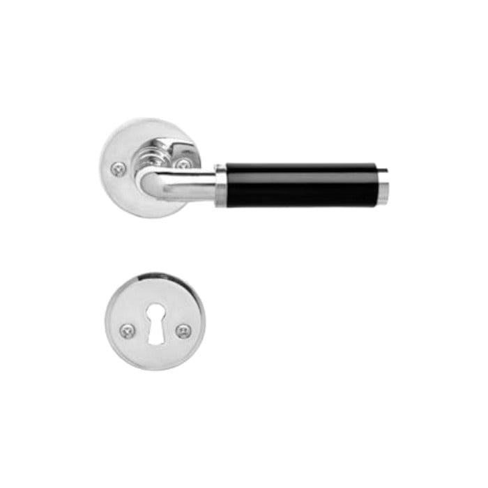 Funkis | Dörrhandtag i Nickel / Svart
