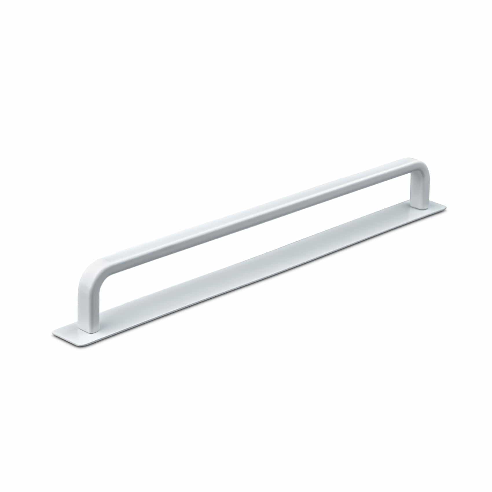 Gardone Stripe | Handtag i Matt Vit med bakplatta