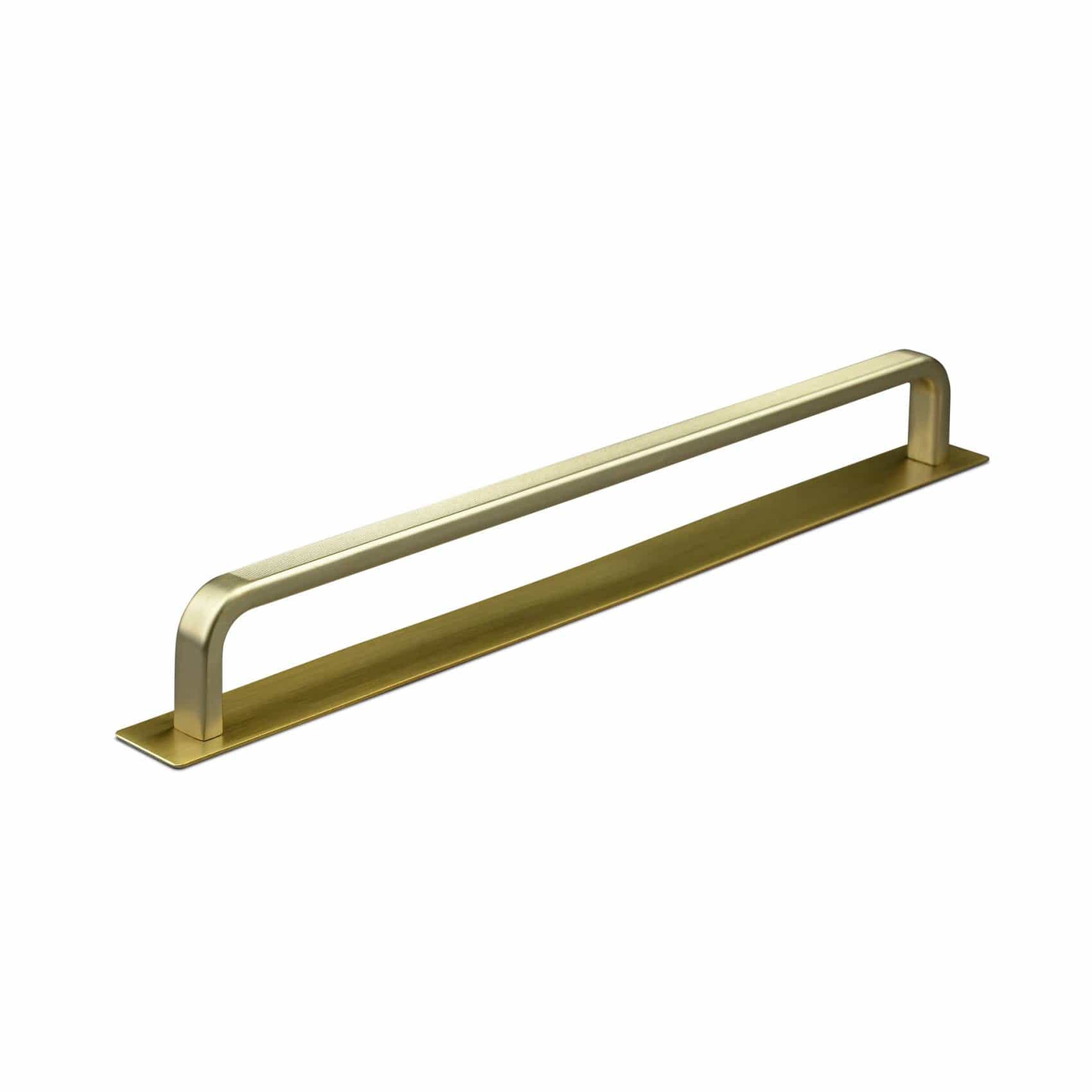 Gardone Stripe | Handtag i Borstad Mässing Finish med bakplatta