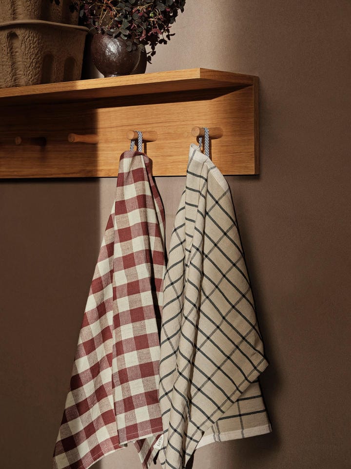 Hale Tea Towel - Sand/Black