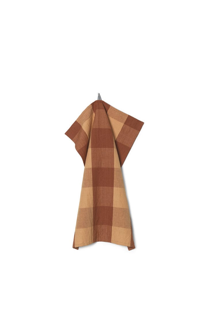 Hale Tea Towel - Peach/Spice Red