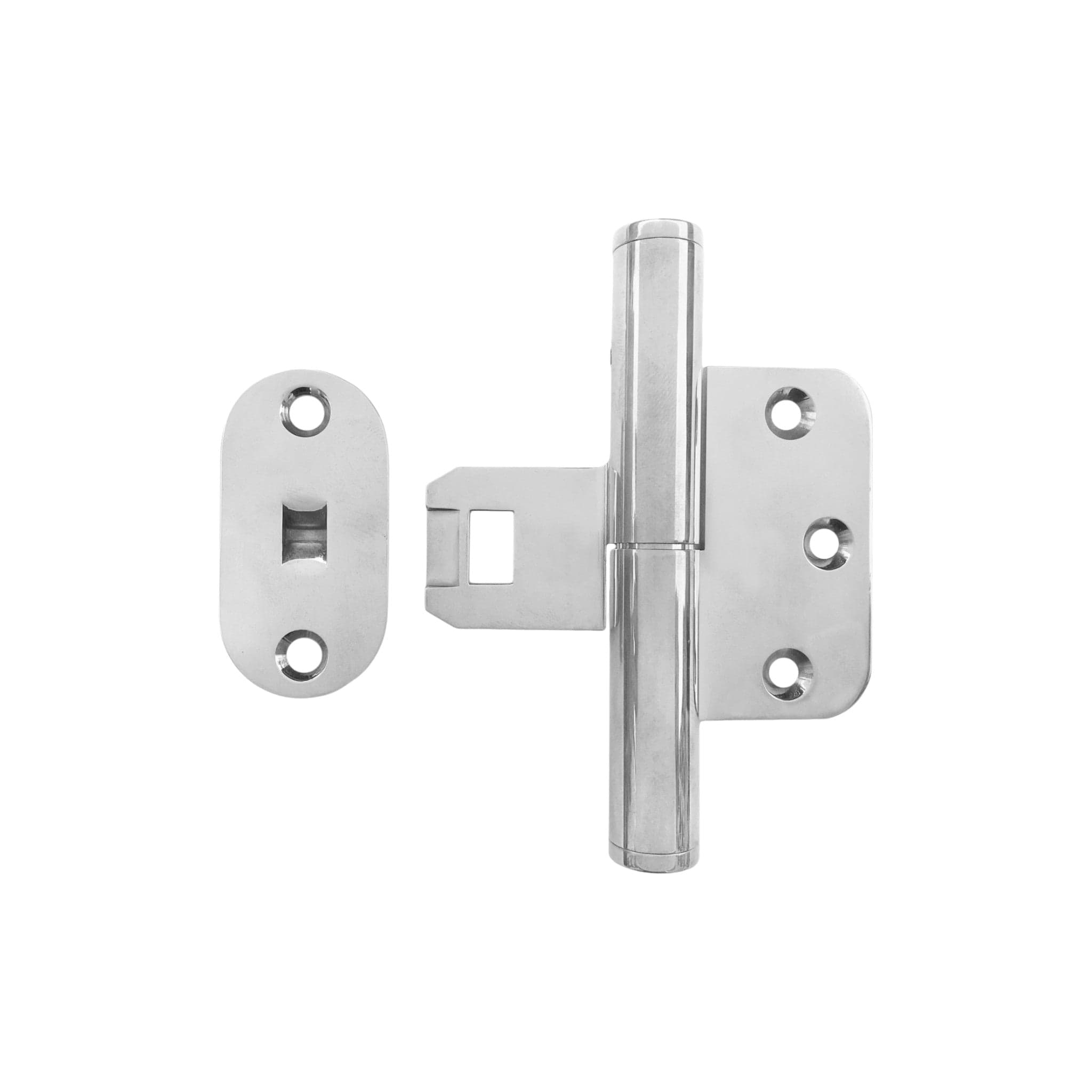 Hamborg Snap In Dørhængsel i Blank Krom Et Al FINICC