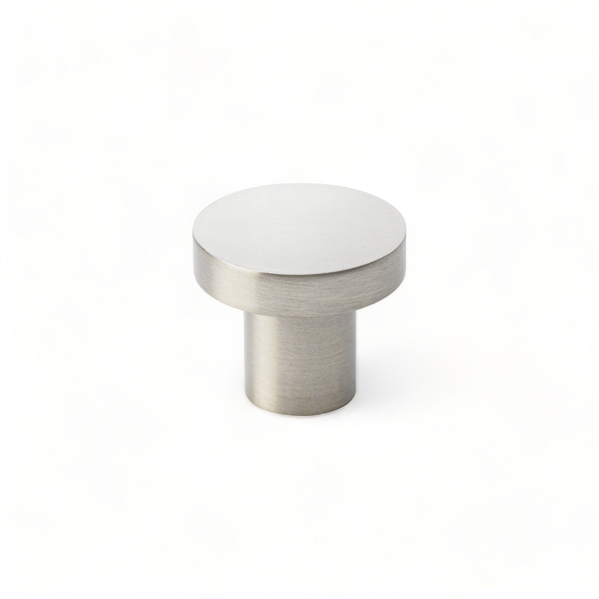 Hanover Plain | Knop i Rustfrit Stål Finish Ø 30 mm x D 26 mm Alexander & Wilks AW821-30-SN FINICC