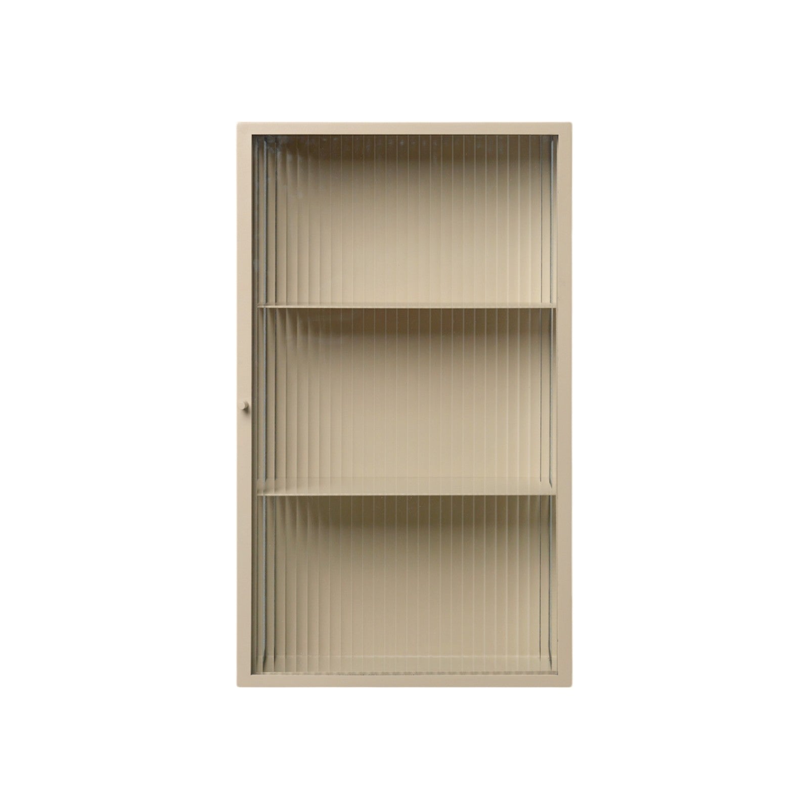 Haze Wall Cabinet - Reeded Glass - Cashmere