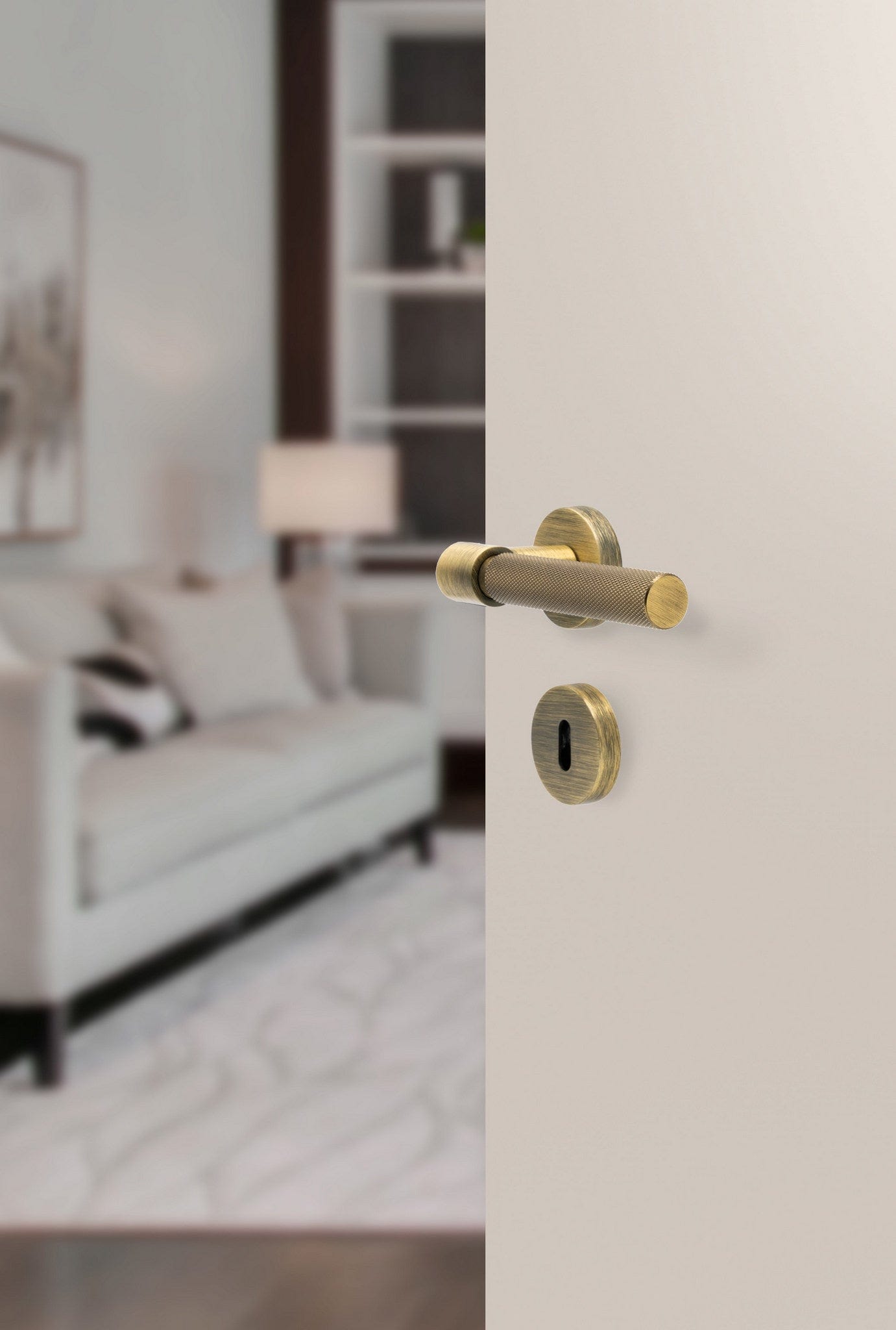 Helix Cross | Dørhåndtag i Antik Bronze L 150 mm (C/C 30 mm) Beslag Design 751010-41 FINICC