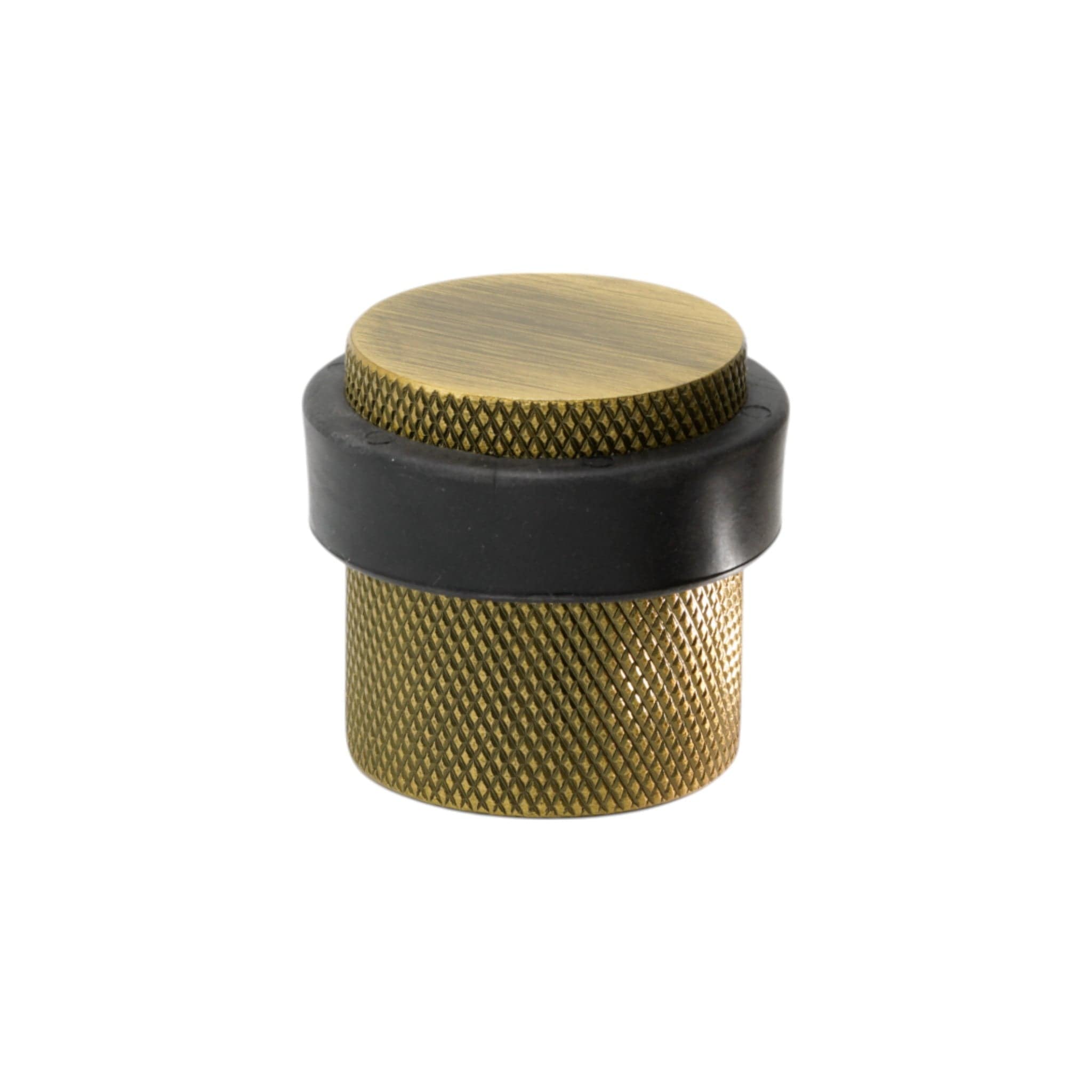 Helix Cross | Dørstopper i Antik Bronze - gulv monteret Ø 38 mm x H 36 mm Beslag Design 753011-41 FINICC