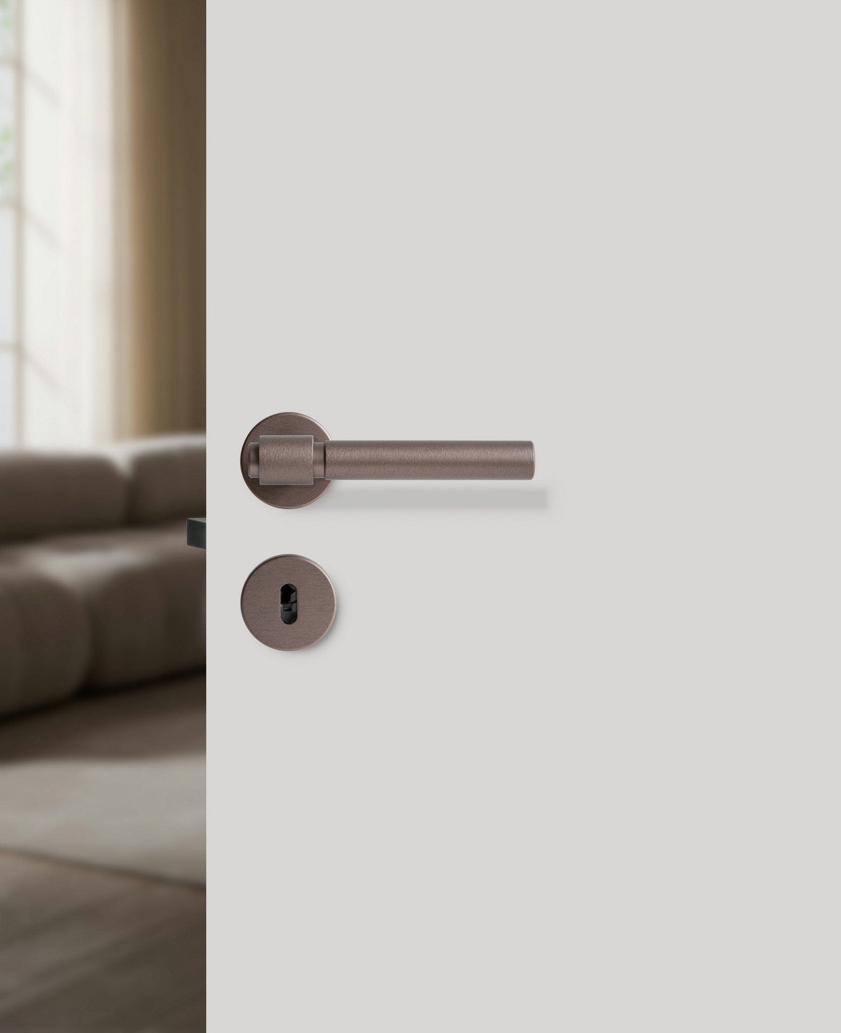 Helix Plain | Dørhåndtag i Dark Bronze L 150 mm (C/C 30 mm) Beslag Design 752017-41 FINICC