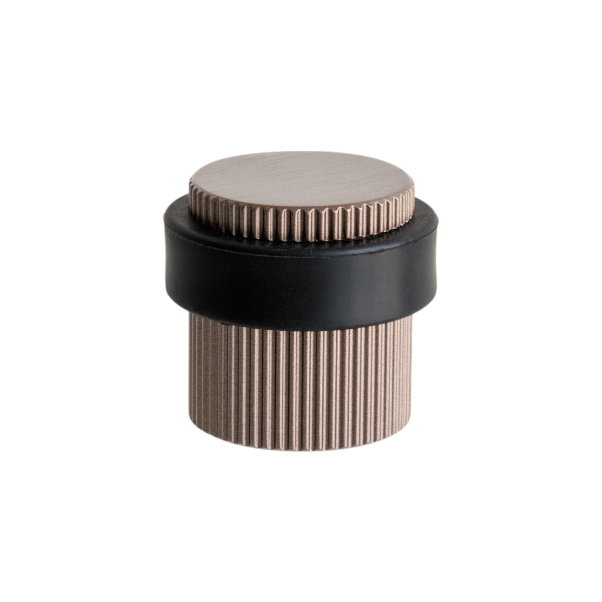 Helix Stripe | Dørstopper i Dark Bronze - gulv monteret Ø 38 mm x H 36 mm Beslag Design 753114-41 FINICC