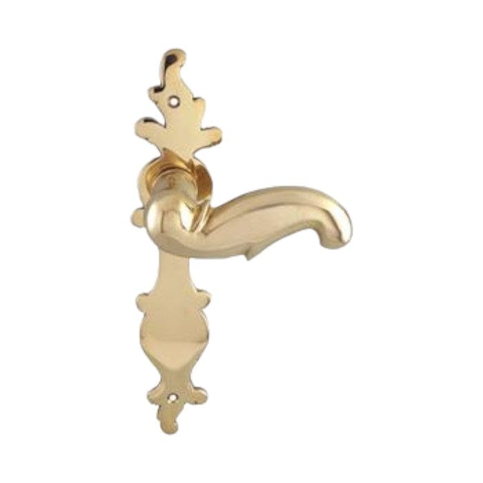 Hellerup 97 | Dørhåndtag i Blank Messing uden Lak på Langskilt Et Al KC-200176 FINICC