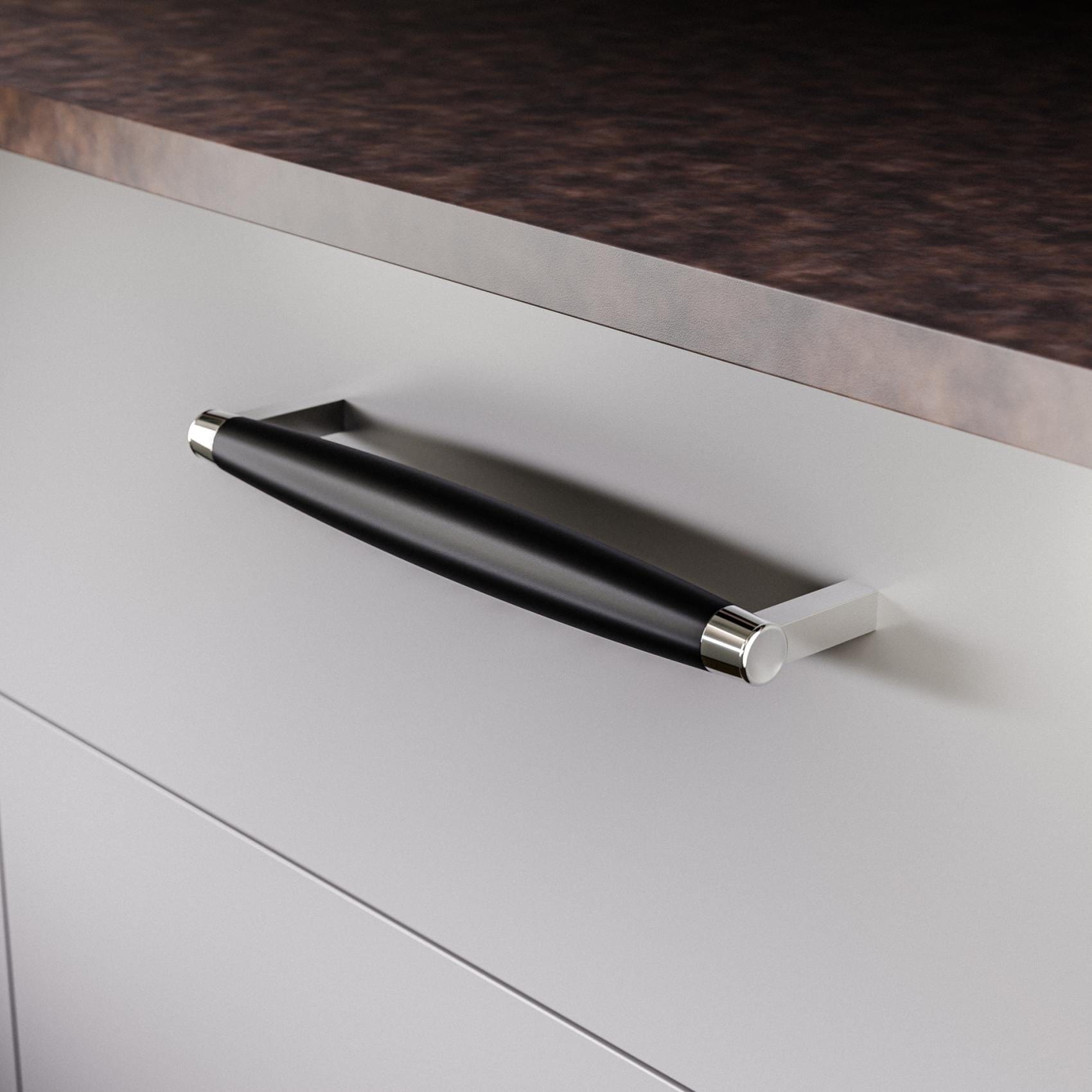 Hjo | Greb i Mat Sort / Krom L 205 mm (C/C 192 mm) Twentytwo TF-10200058 FINICC