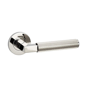 Hurricane Reeded | Dörrhandtag i Blank Nickel