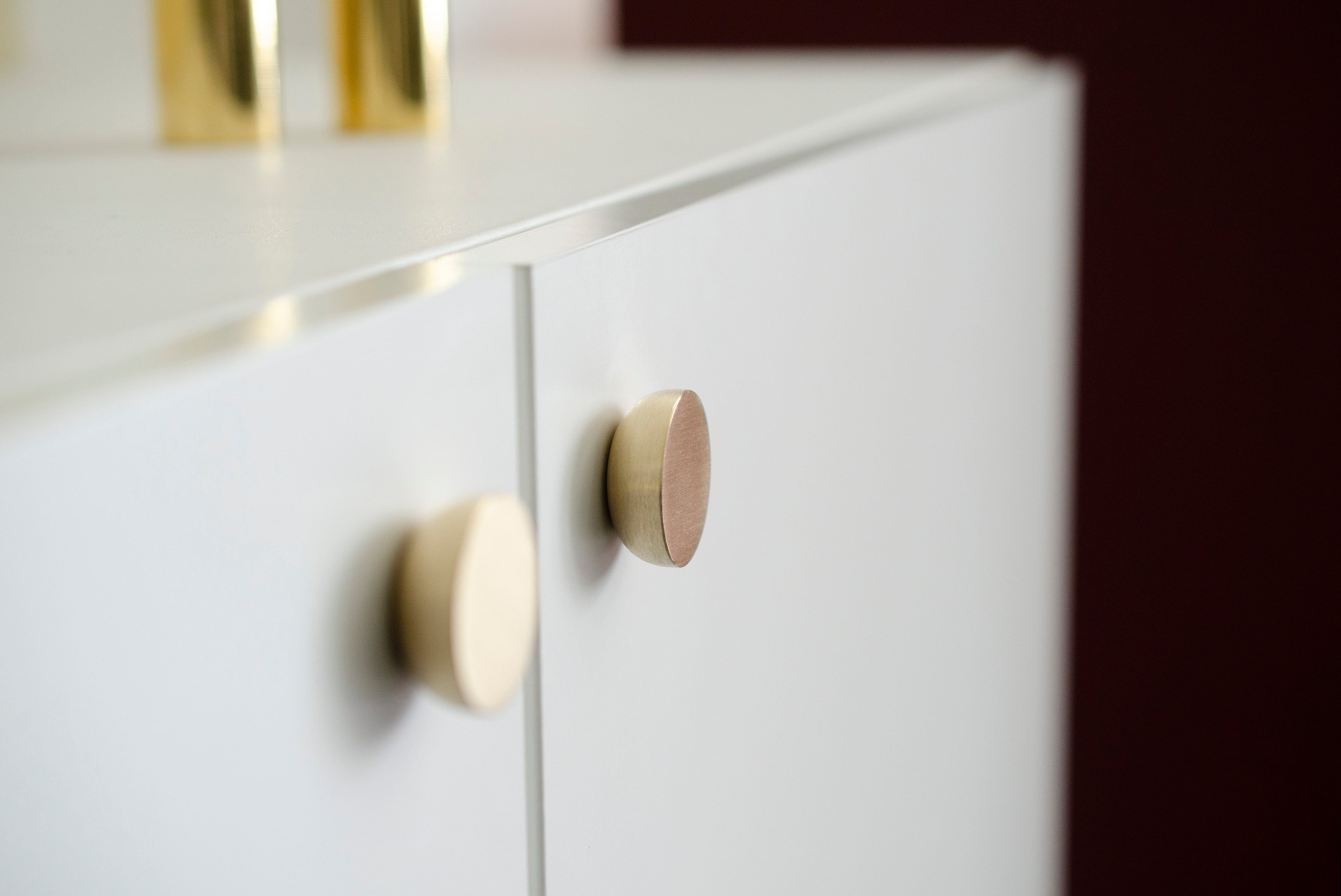 Kokeshi 3012 | Knop i Børstet Rustfrit Stål Ø 30 mm x D 12 mm BB Sweden BB-KN51RB FINICC