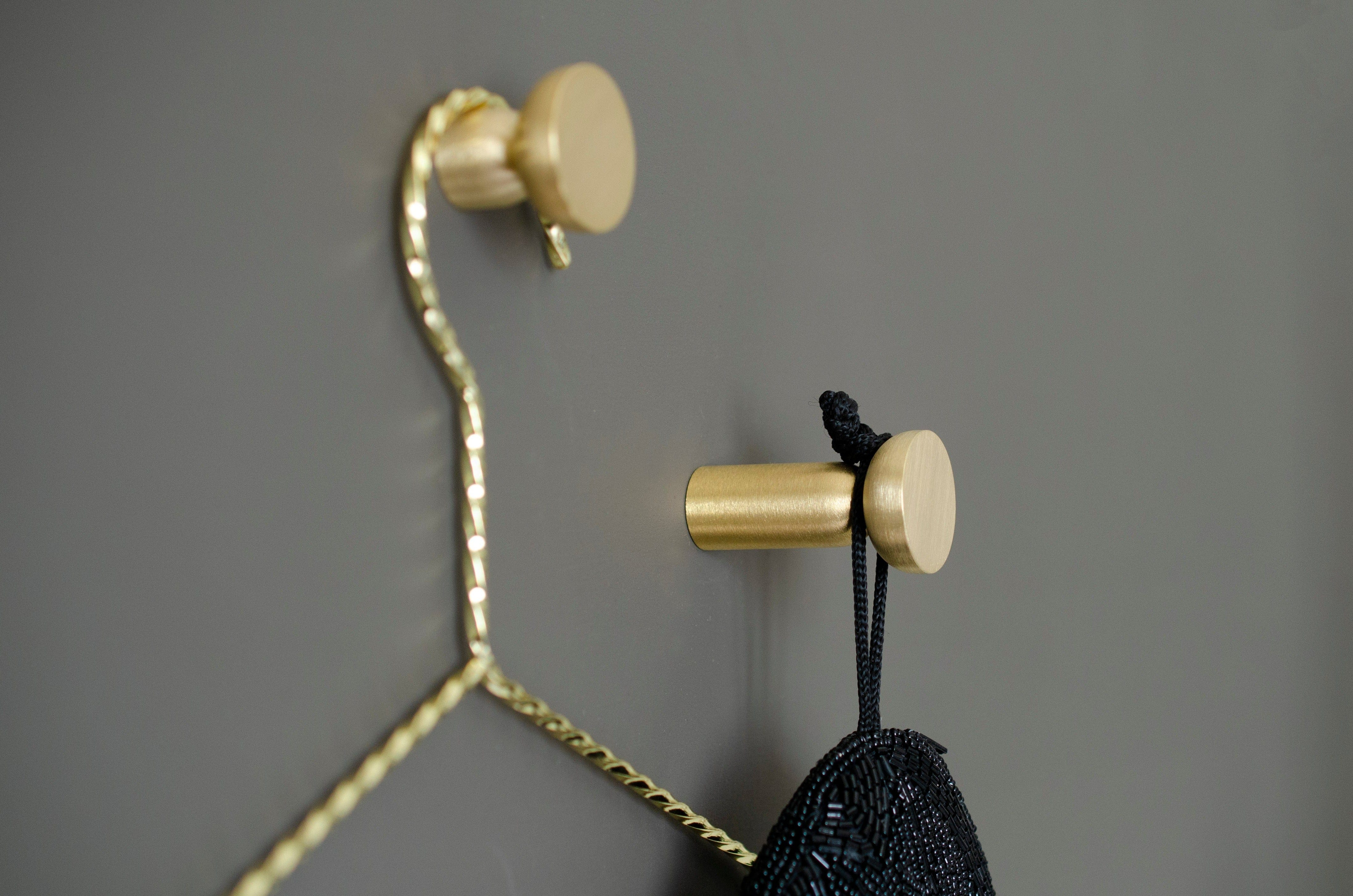 Kokeshi 3052 | Knage i Børstet Messing uden Lak Ø 30 mm x D 52 mm BB Sweden BB-KR31MB FINICC