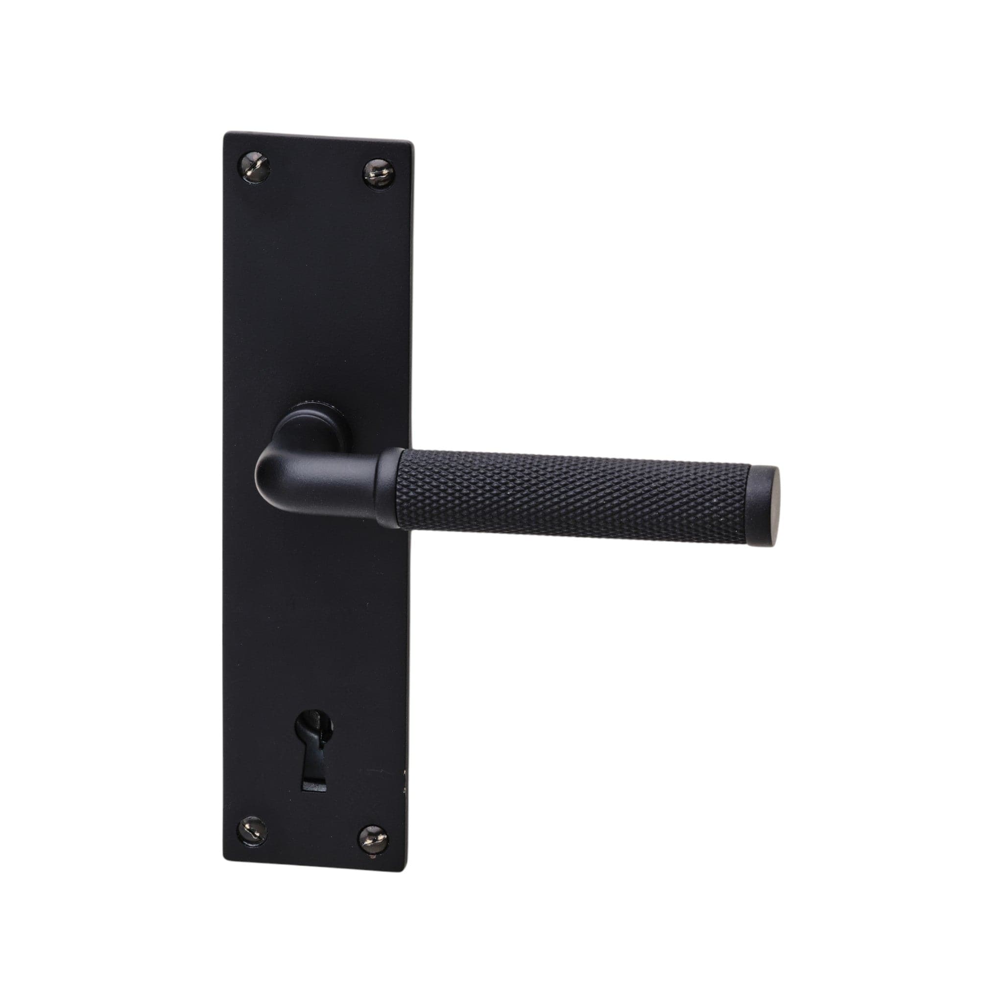 Lexington | Dørhåndtag på langskilt i Mat Sort Habo HB-63413 FINICC
