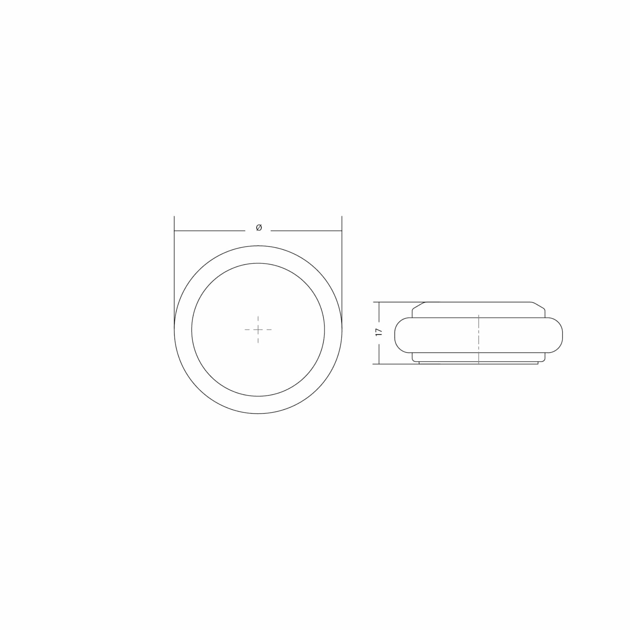 Low | Dørstopper i Børstet Cava Messing Viefe FINICC