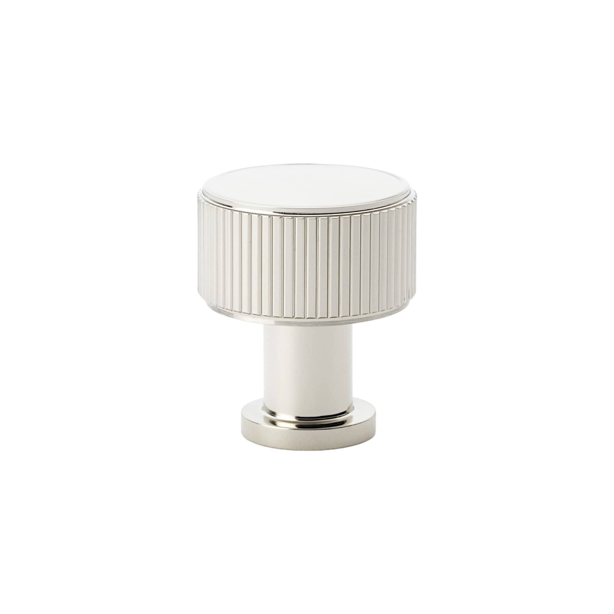 Lucia Reeded | Knopp i Blank Nickel