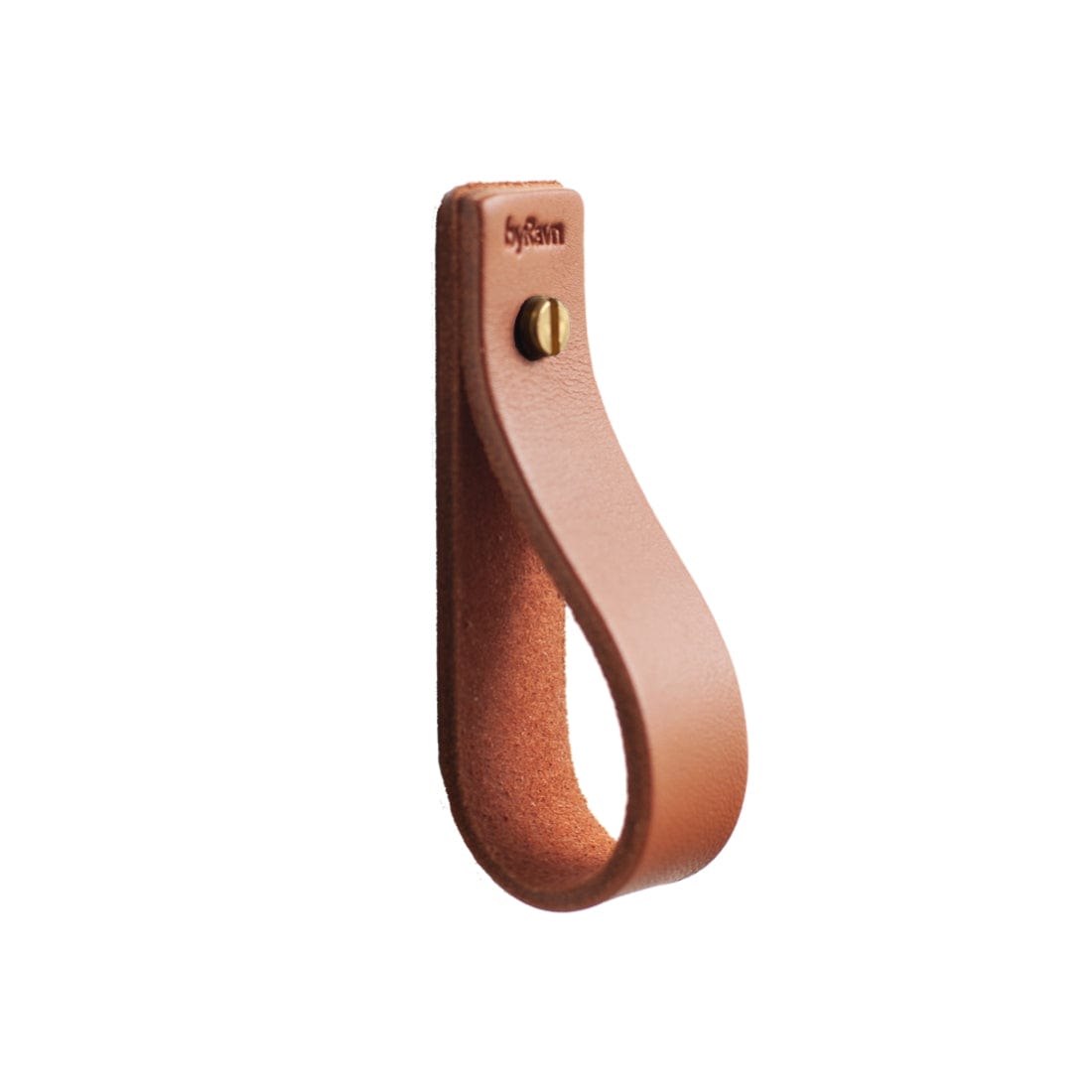 M1 | Læderknop i Cognac Læder / Messing Skrue byRavn FINICC