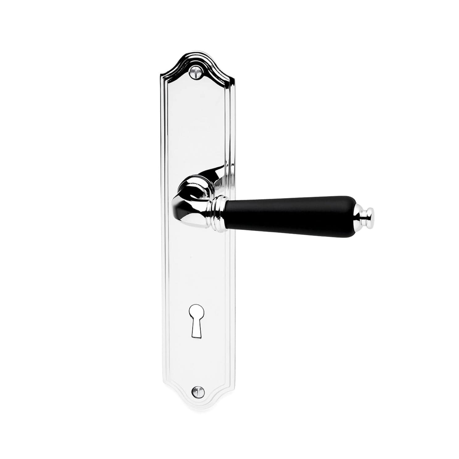 Madrid | Dørhåndtag i Blank Krom på langskilt L 120 mm Habo HB-19153 FINICC