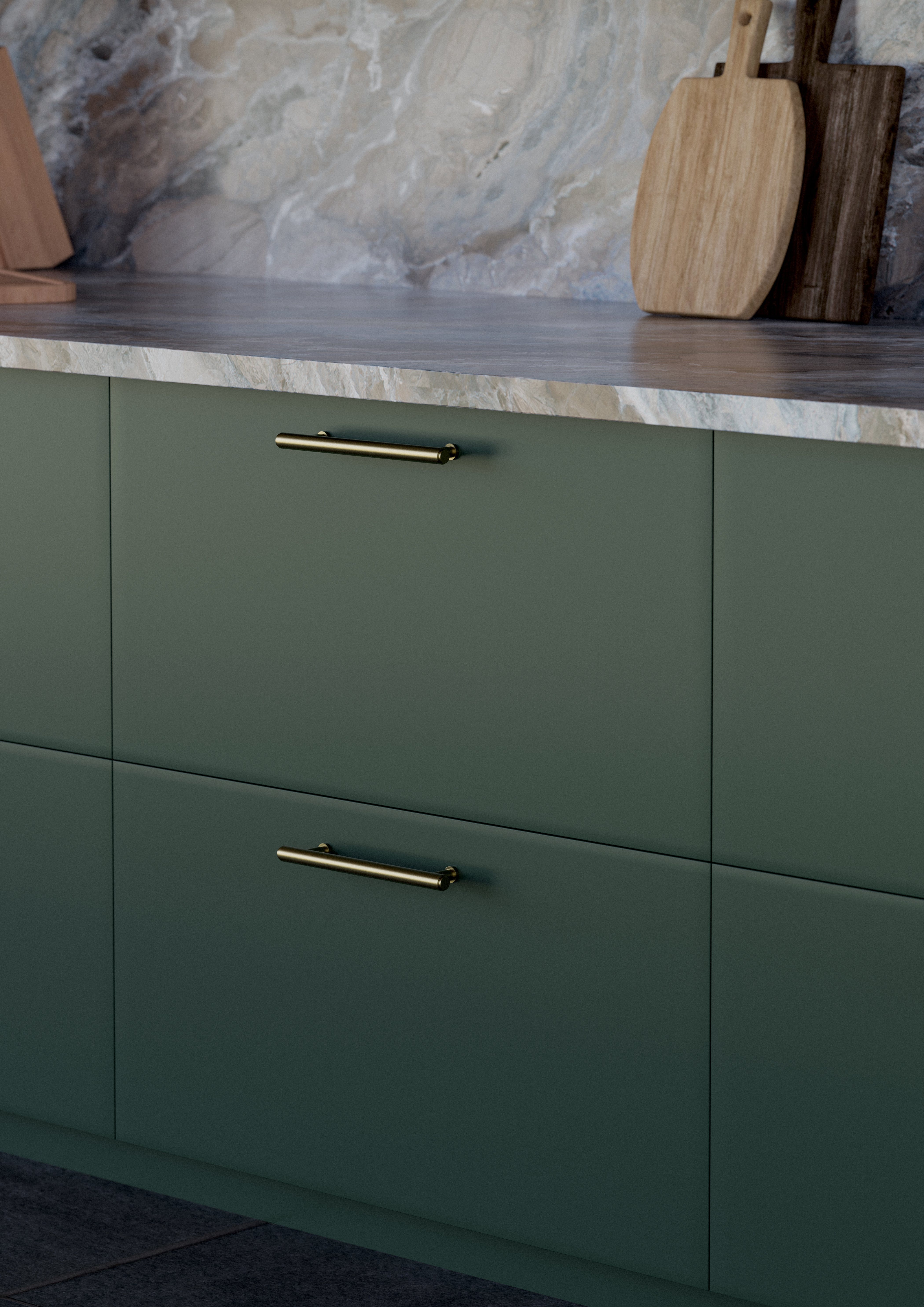 Matera | Greb i Børstet Rustfrit Stål Finish L 165 mm (C/C 128 mm) Theofils TF-11872587SP FINICC