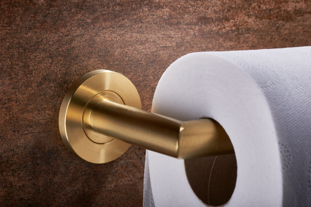 Mitred | Toiletrulleholder i Børstet Messing (PVD) Carlisle Brass LX07SPVD FINICC