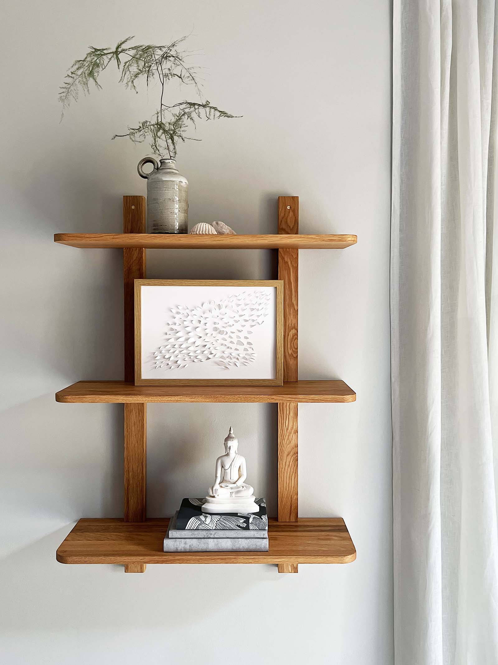 Nord | Hylla i Ek - 60 cm - tripple