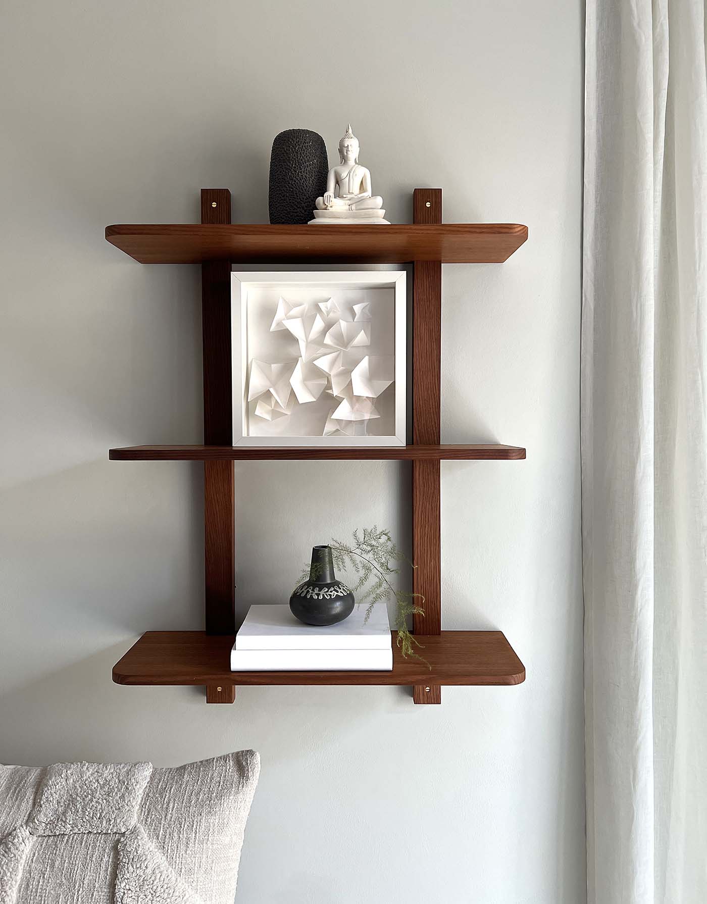 Nord | Hylla i Brun Ask - 60 cm - tripple