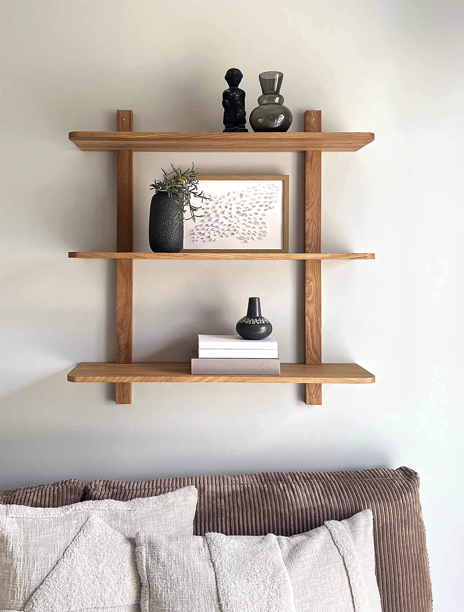 Nord | Hylla i Ek - 80 cm - tripple
